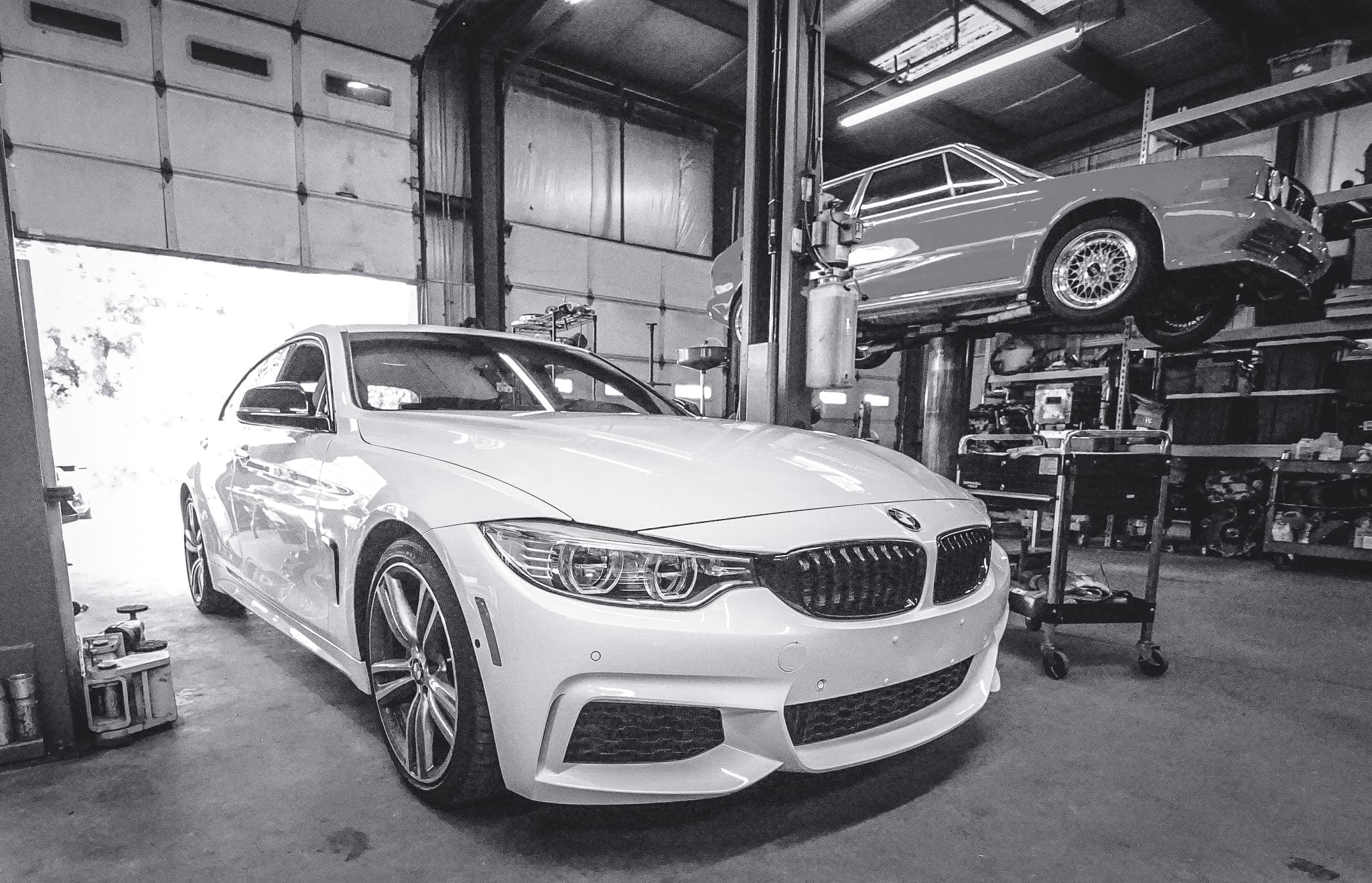 BMW 435i exhaust install
