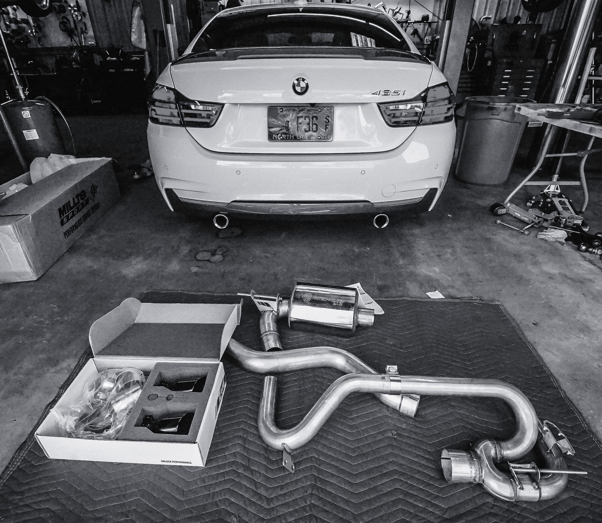 BMW 435i exhaust install
