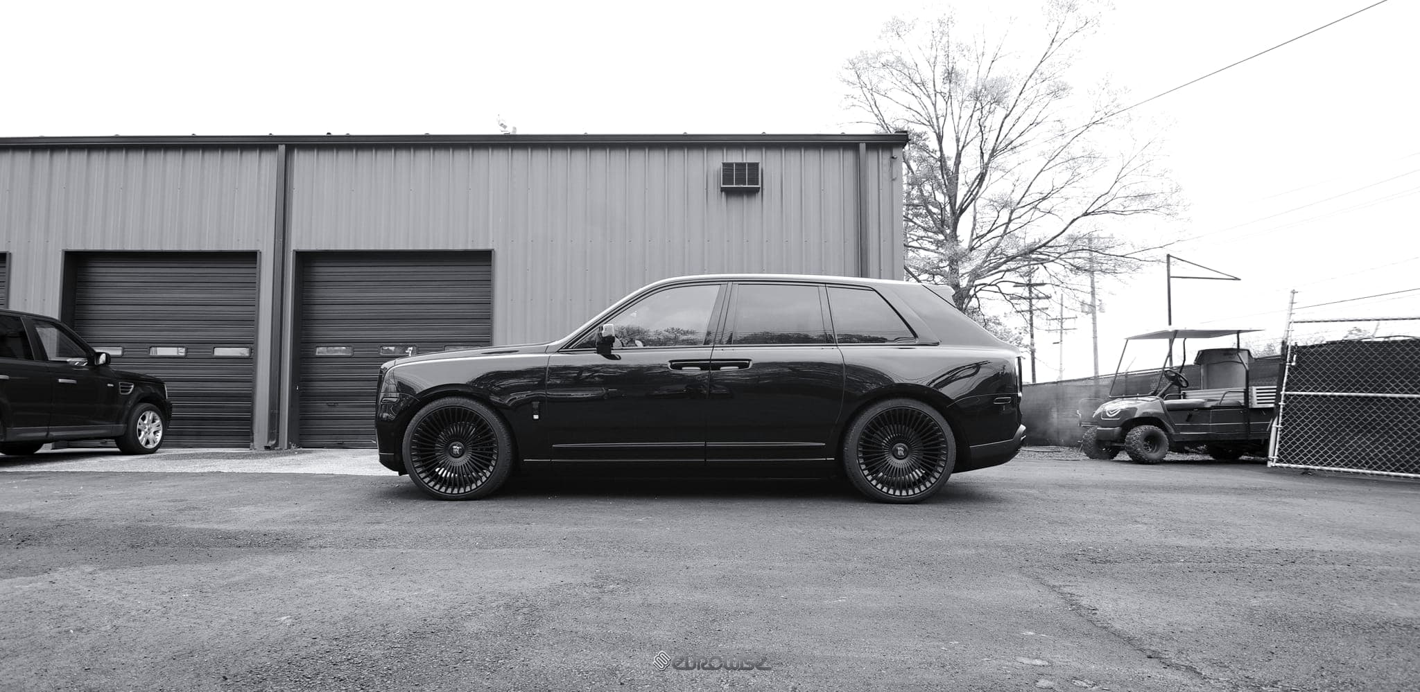 Rolls Royce Cullinan blacked out & 24" wheels at Eurowise