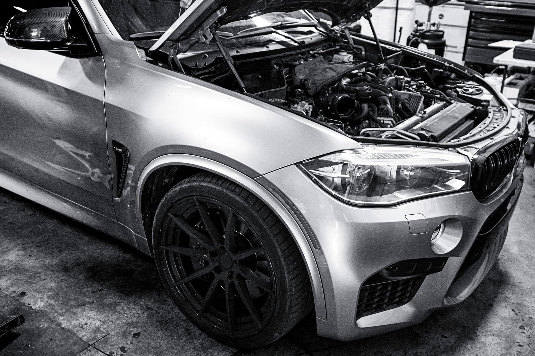 BMW X5 M gets fresh spark plugs and o2 sensors