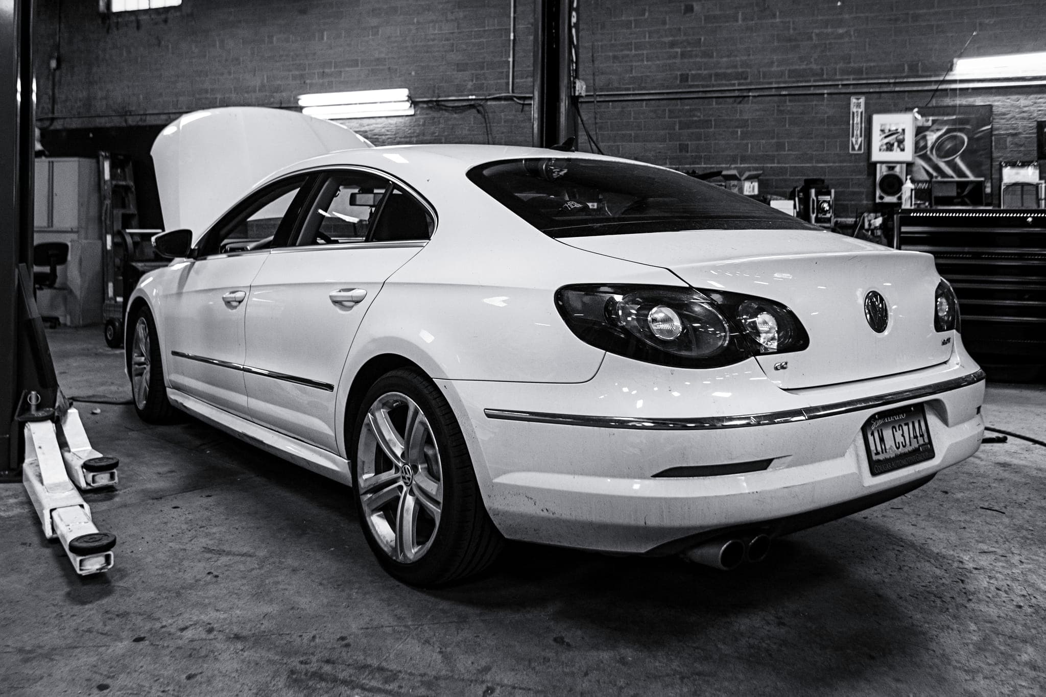 A Volkswagen CC in for service at Eurowise
