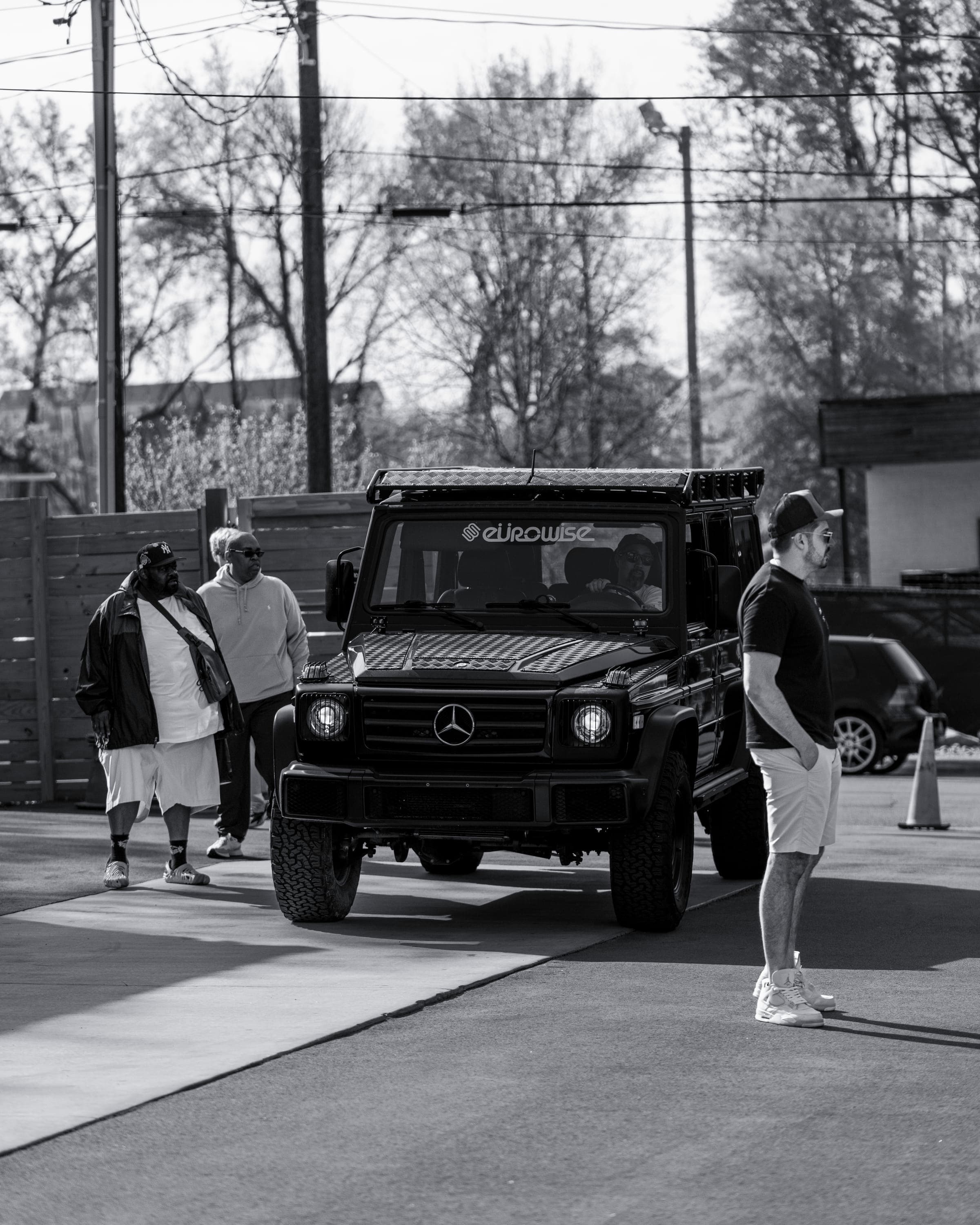 A lifted Mercedes G-Wagen built by Eurowise