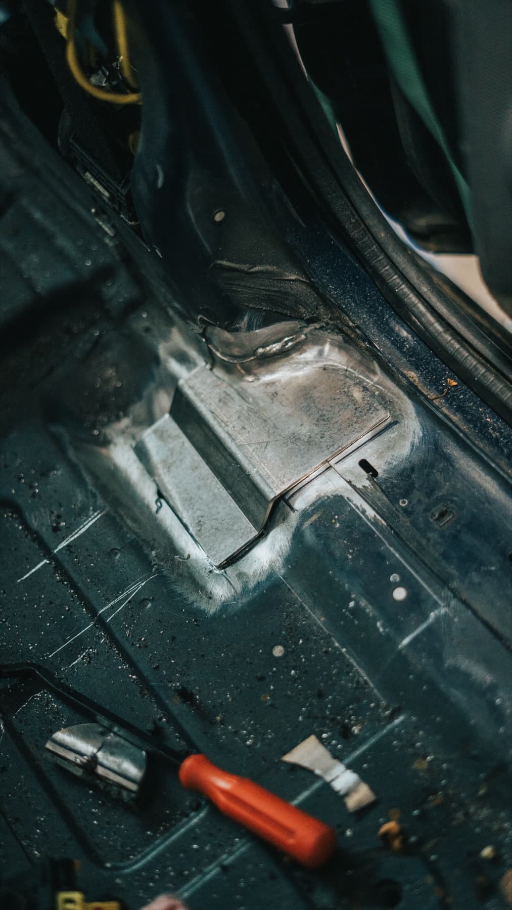 Weld detail on a fabricated part