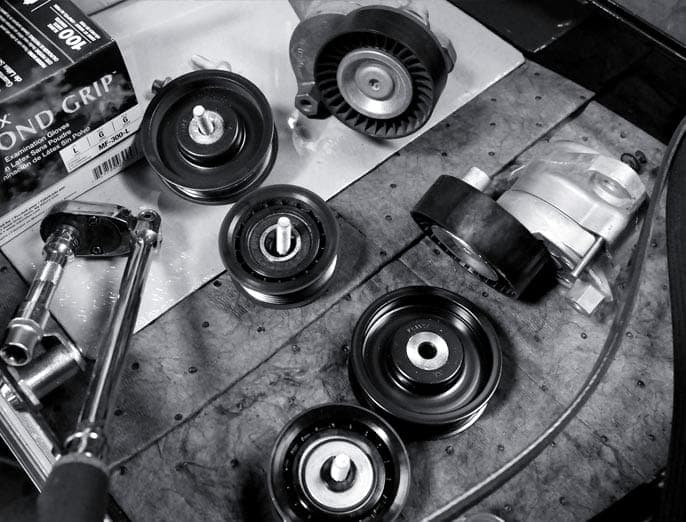 Mercedes E350 Service, Belt and Tensioners Replacement