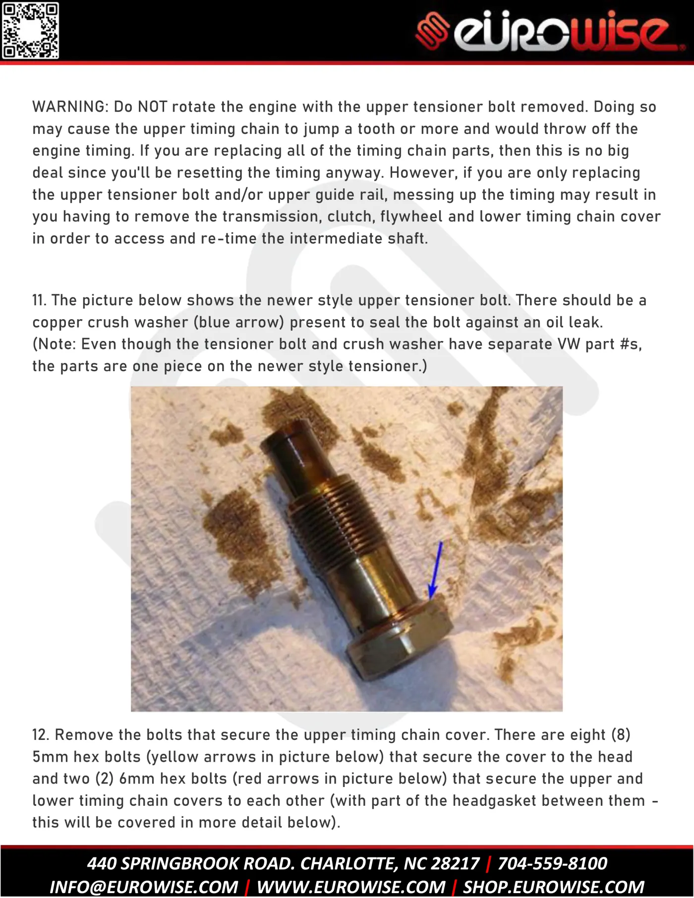 12V VR6 TIMING CHAIN AND GUIDES REPLACEMENT — page 13 of 45