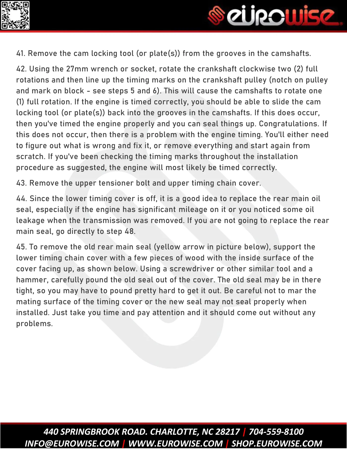 12V VR6 TIMING CHAIN AND GUIDES REPLACEMENT — page 27 of 45