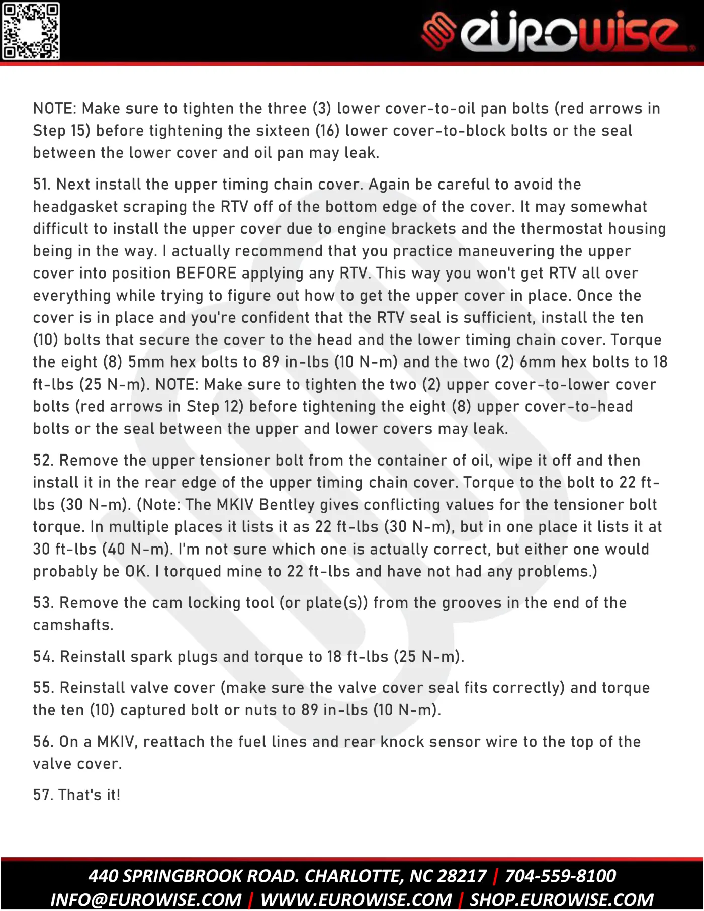 12V VR6 TIMING CHAIN AND GUIDES REPLACEMENT — page 32 of 45