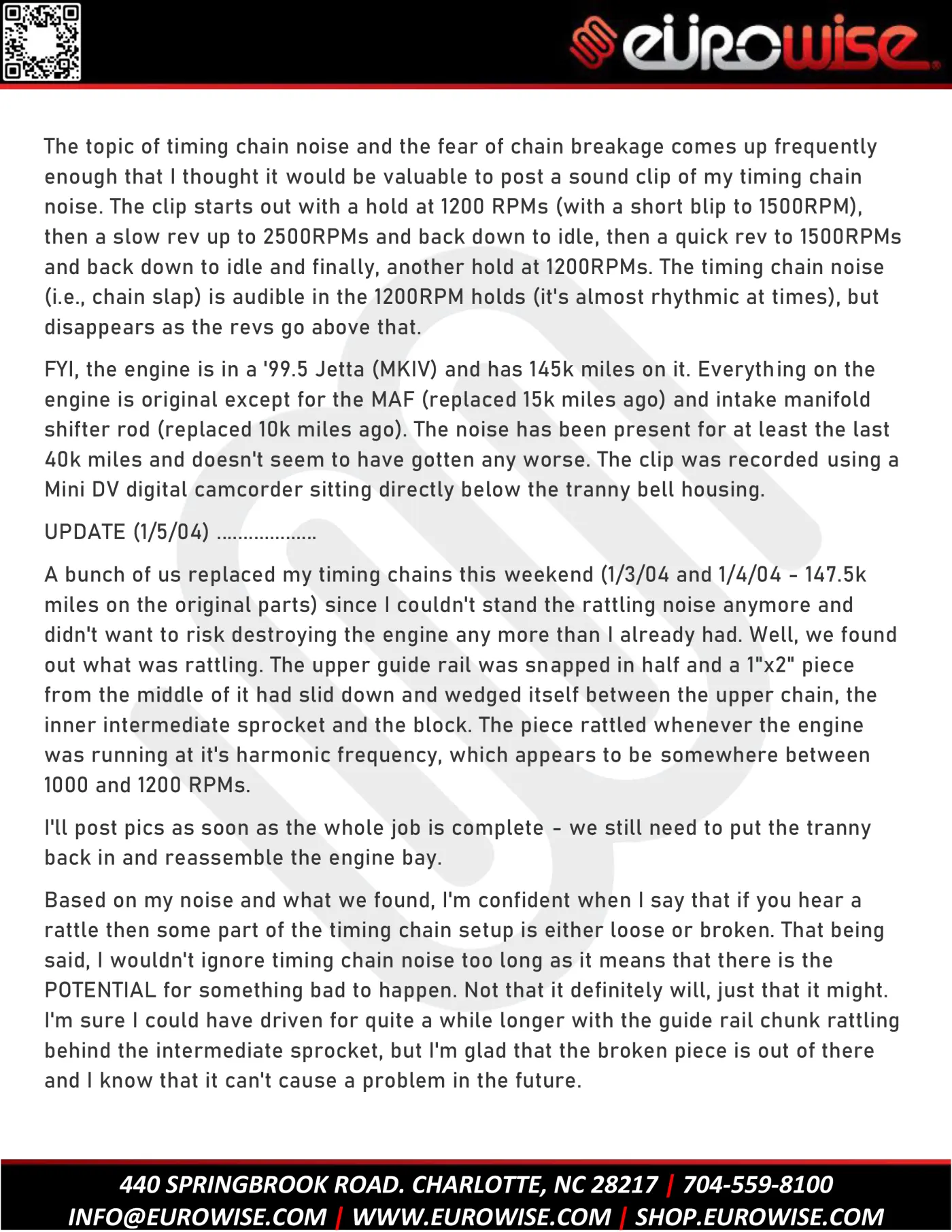 12V VR6 TIMING CHAIN AND GUIDES REPLACEMENT — page 42 of 45