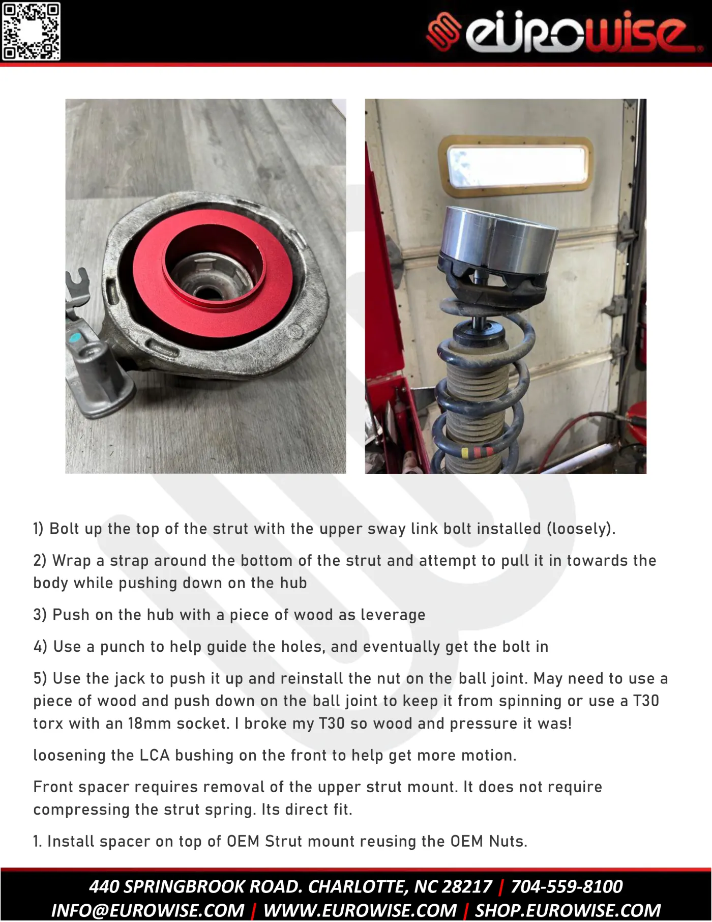 2011-2017 Cayenne & Touareg 2″ lift kit installation guide — page 11 of 21