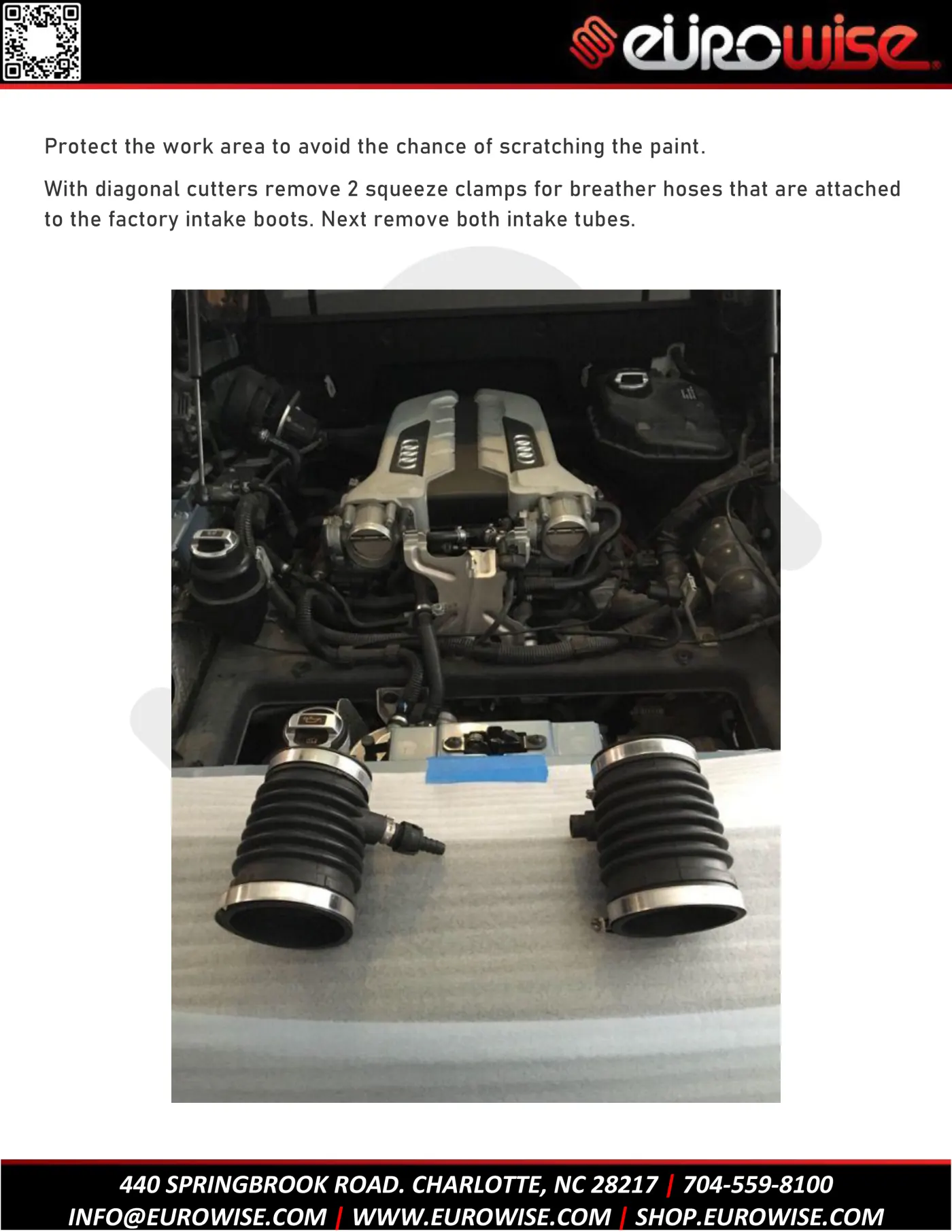 Audi R8 V8 / V10 intake installation — page 3 of 14