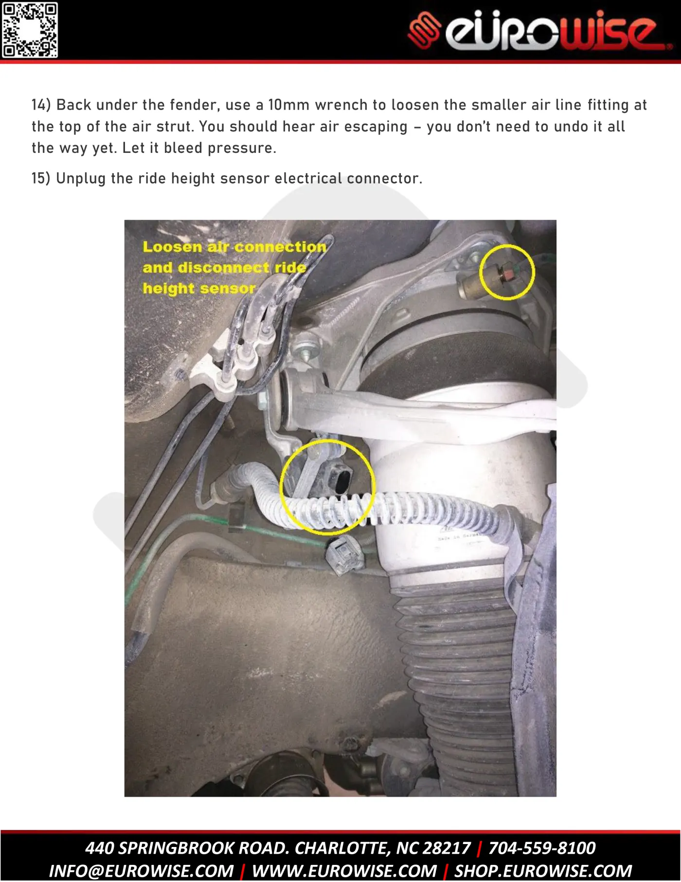 Cayenne / Touareg 3″ air suspension lift install guide — page 12 of 36