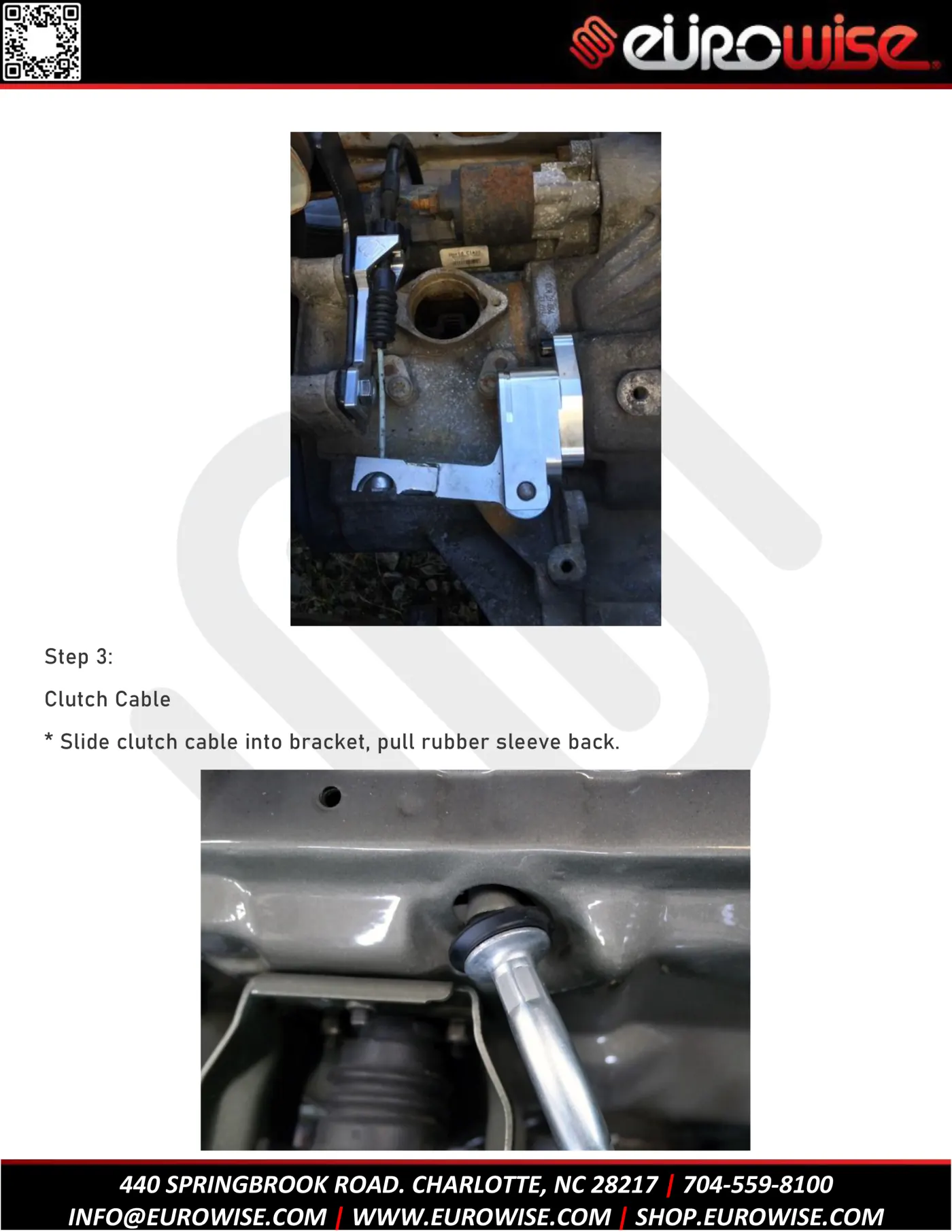 Eurowise 02A Manual Cable Conversion Kit Install Guide — page 3 of 4