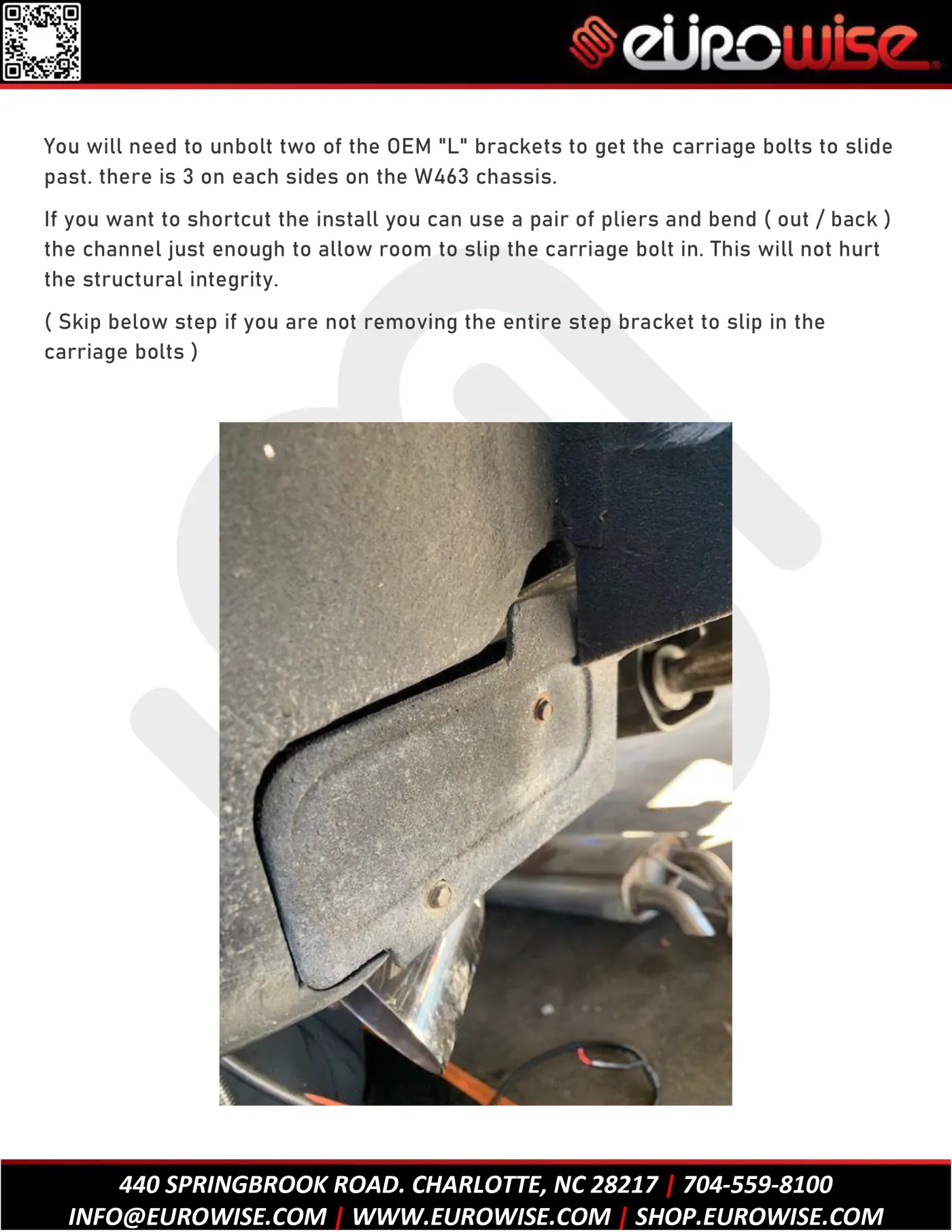 Eurowise G Wagon Electric Step Instructions ( W463 ) — page 10 of 21