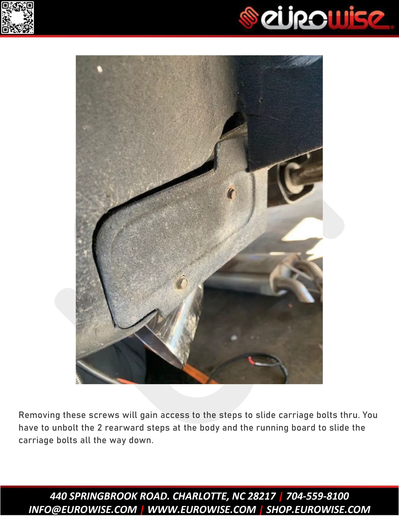 Eurowise G Wagon Electric Step Instructions ( W463 ) — page 11 of 21