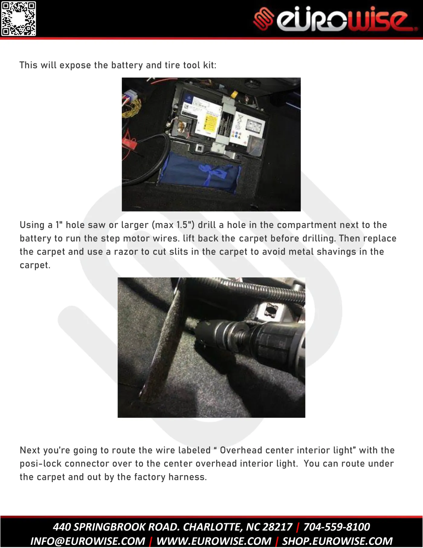 Eurowise G Wagon Electric Step Instructions ( W463 ) — page 2 of 21