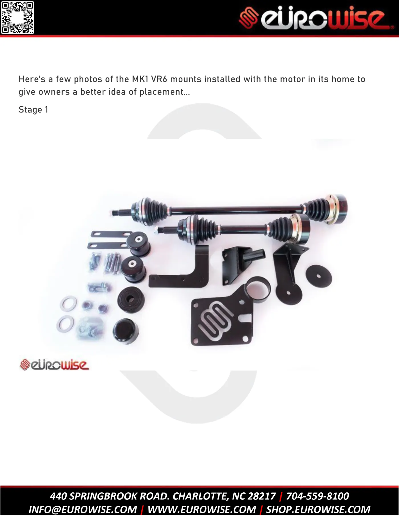 Eurowise MK1 VR6 Conversion Kit Install Guide — page 2 of 25