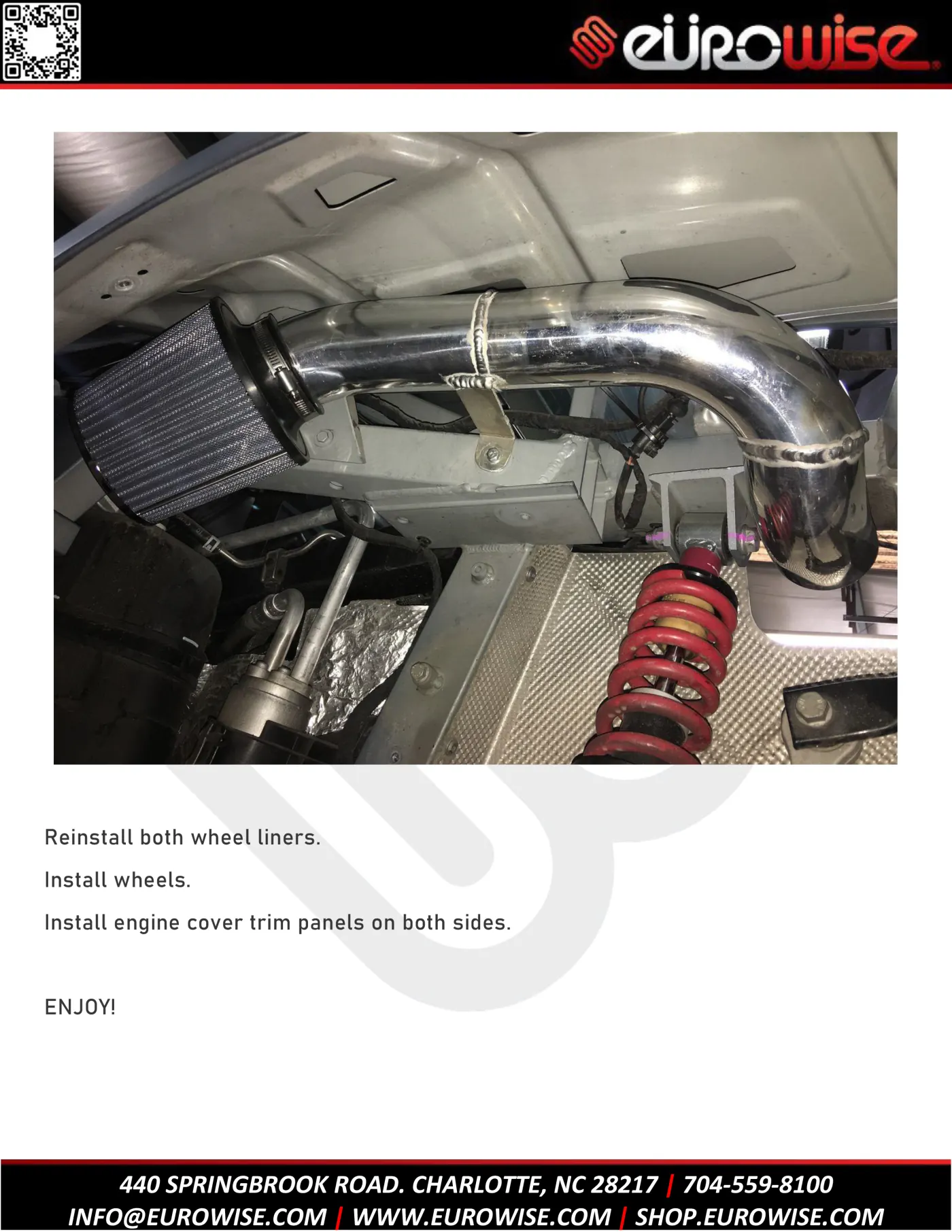 Eurowise R8 intake installation DIY — page 11 of 12