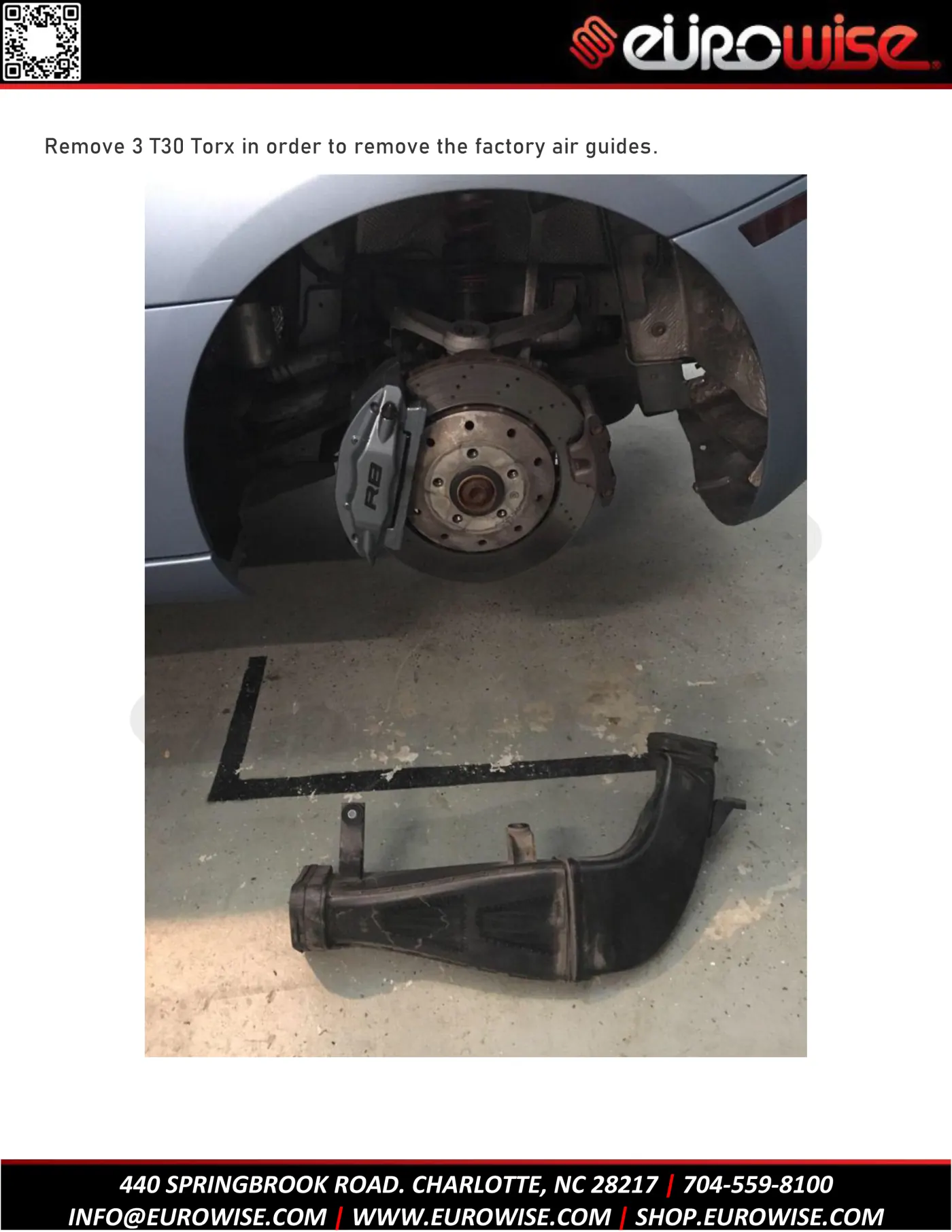 Eurowise R8 intake installation DIY — page 2 of 12
