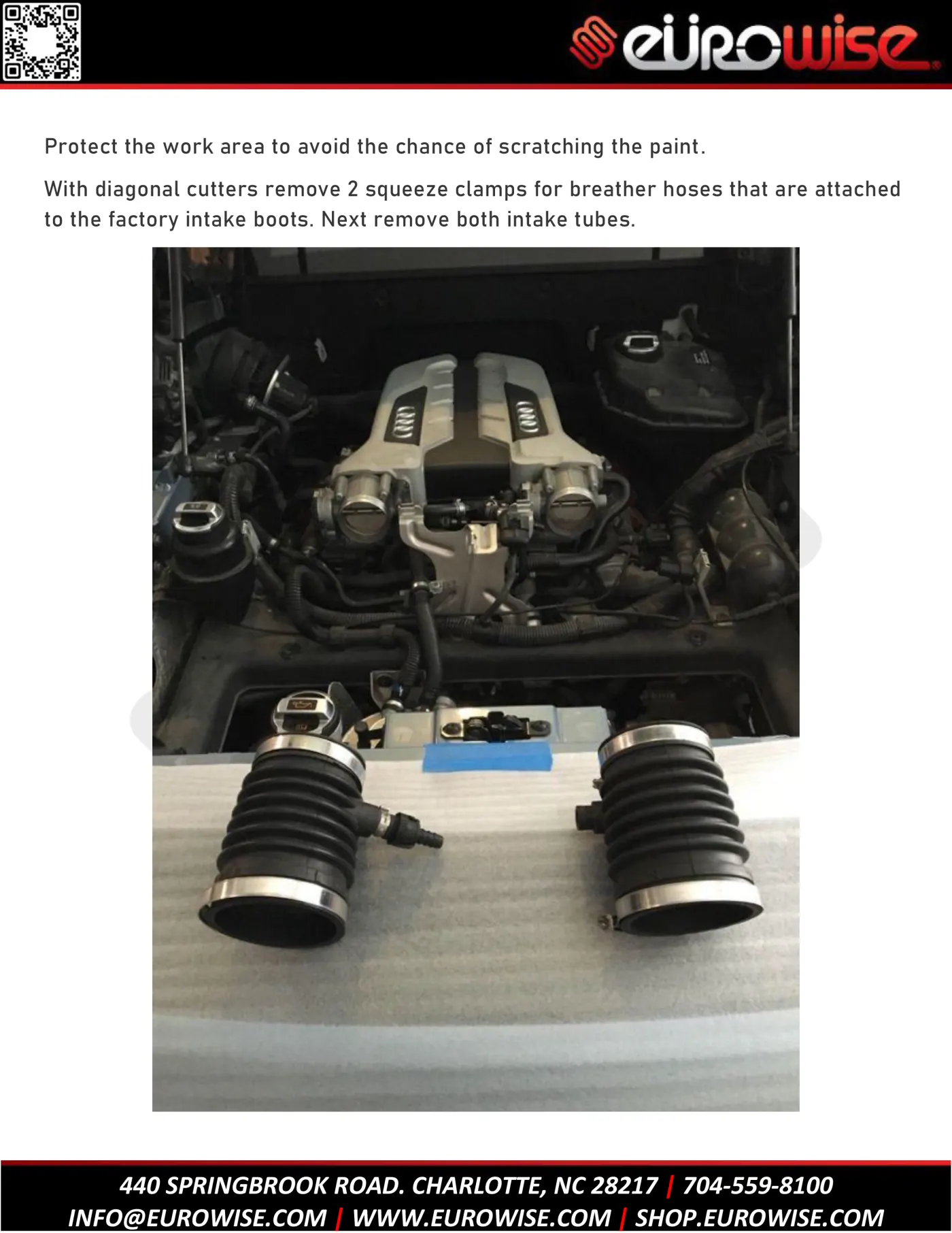 Eurowise R8 intake installation DIY — page 3 of 12