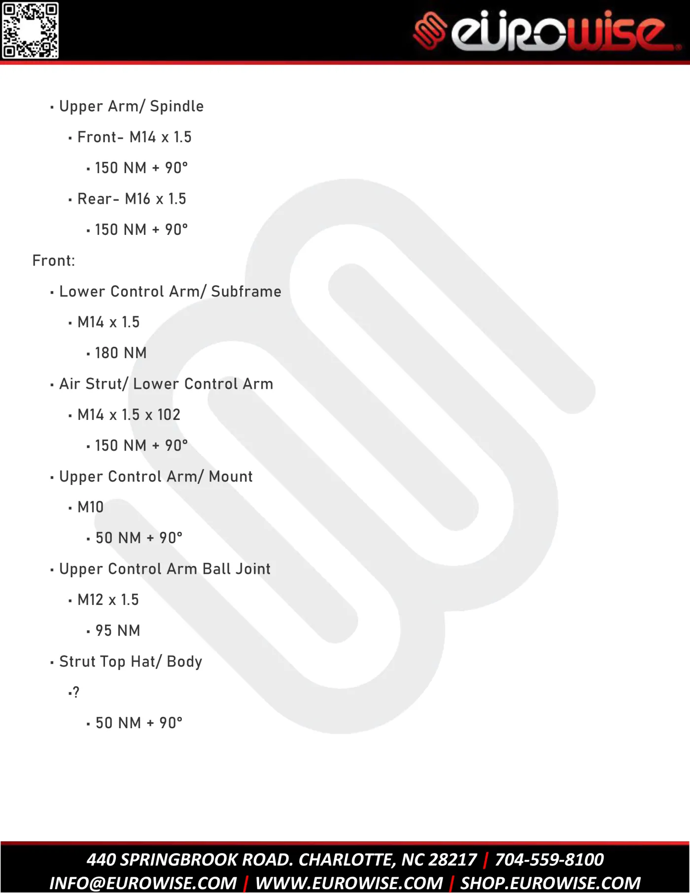 Gen 1 Cayenne/Touareg 2.5″ Lift Kit V2 Installation guide — page 20 of 21