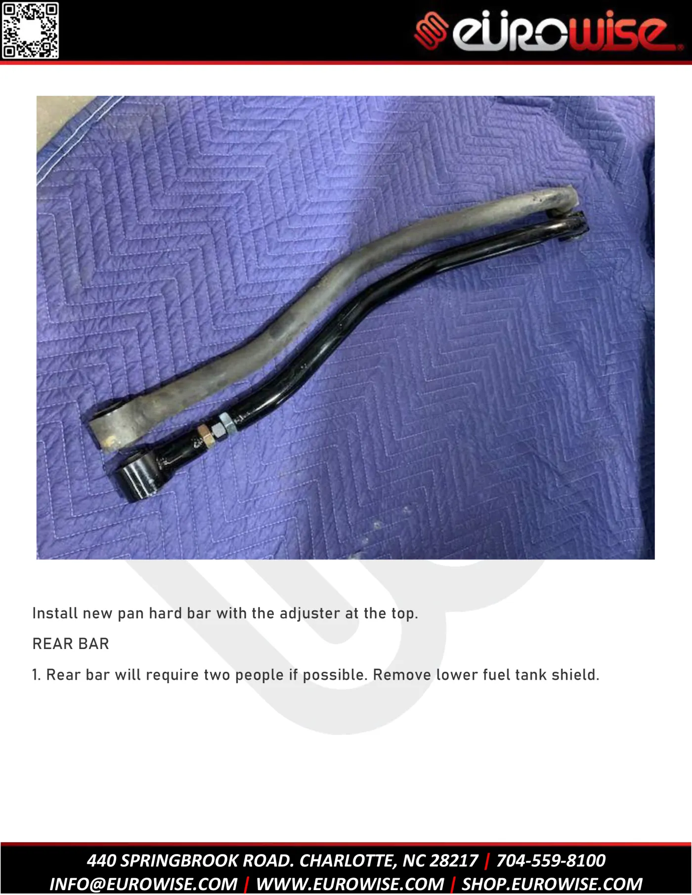 W463 front and rear pan hard bar installation — page 3 of 7