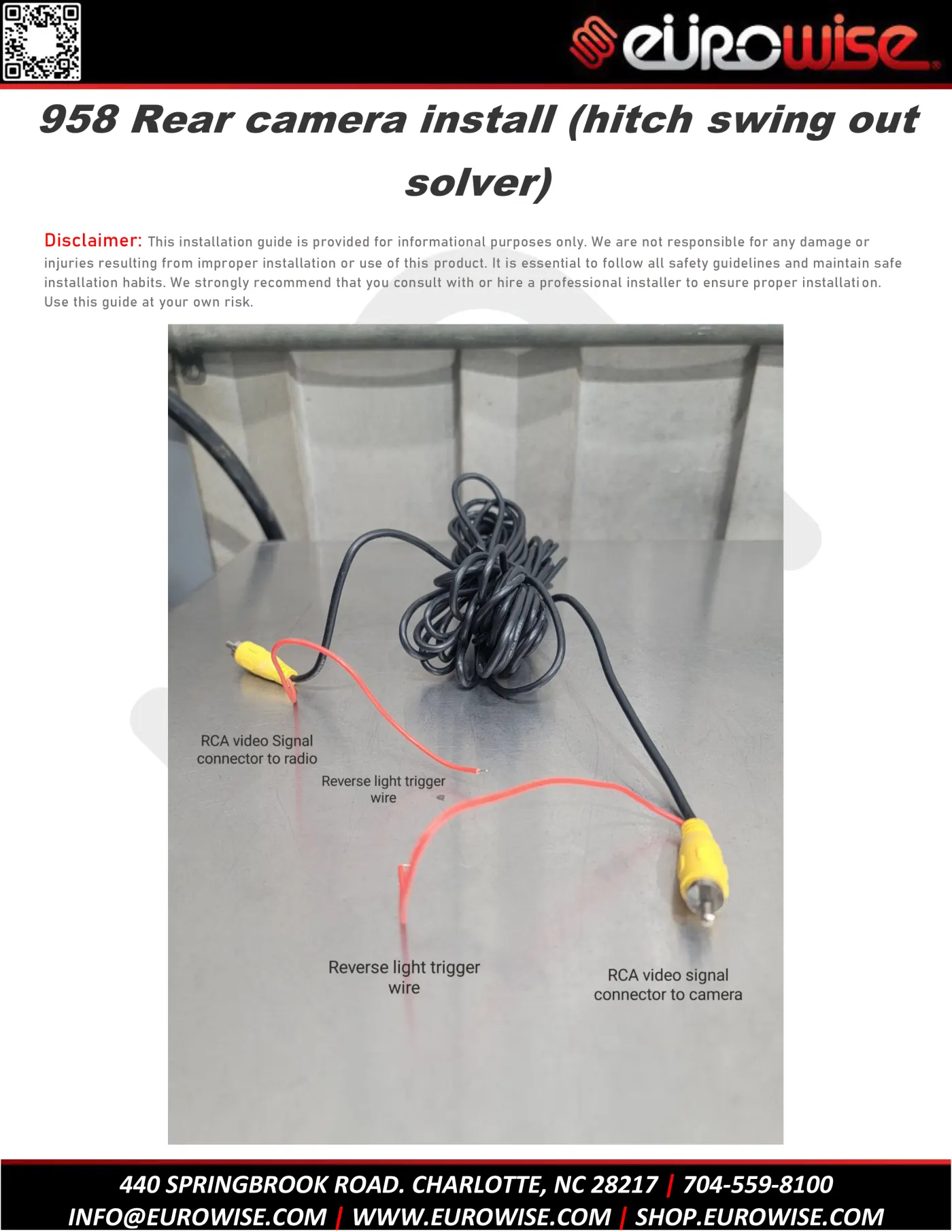 958 Rear Camera Install ( Hitch Swing Out Solver ) — page 1 of 12