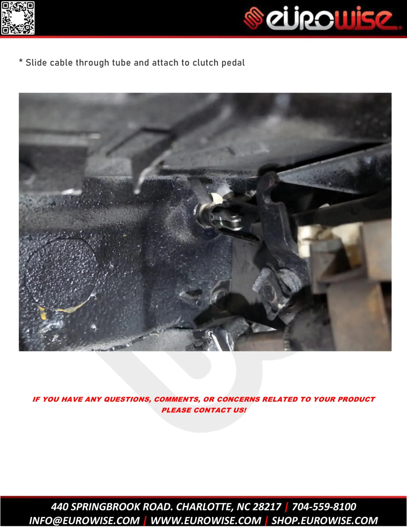 Eurowise 02A Manual Cable Conversion Kit Install Guide — page 4 of 4