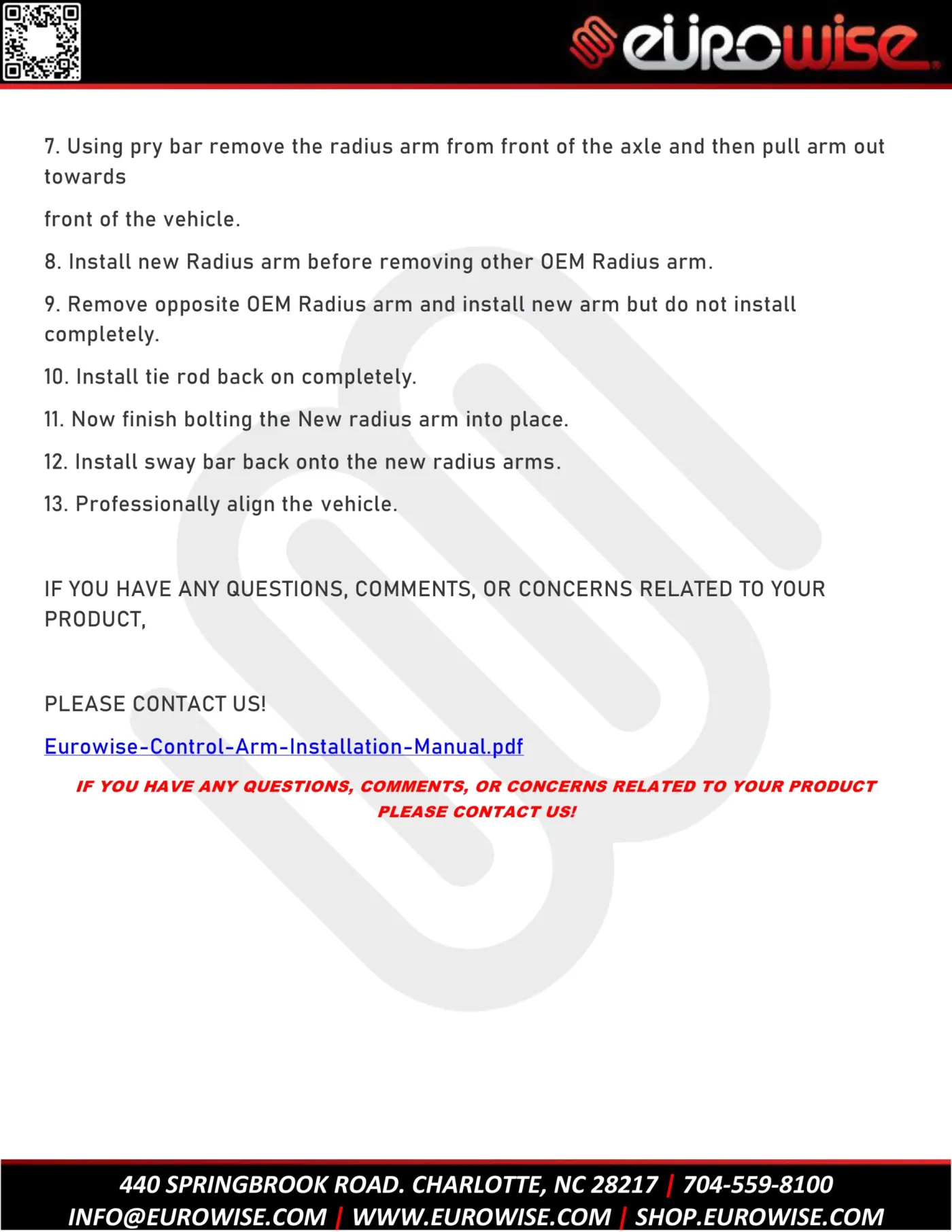 Eurowise Gwagen / w463 radius arm installation — page 3 of 3