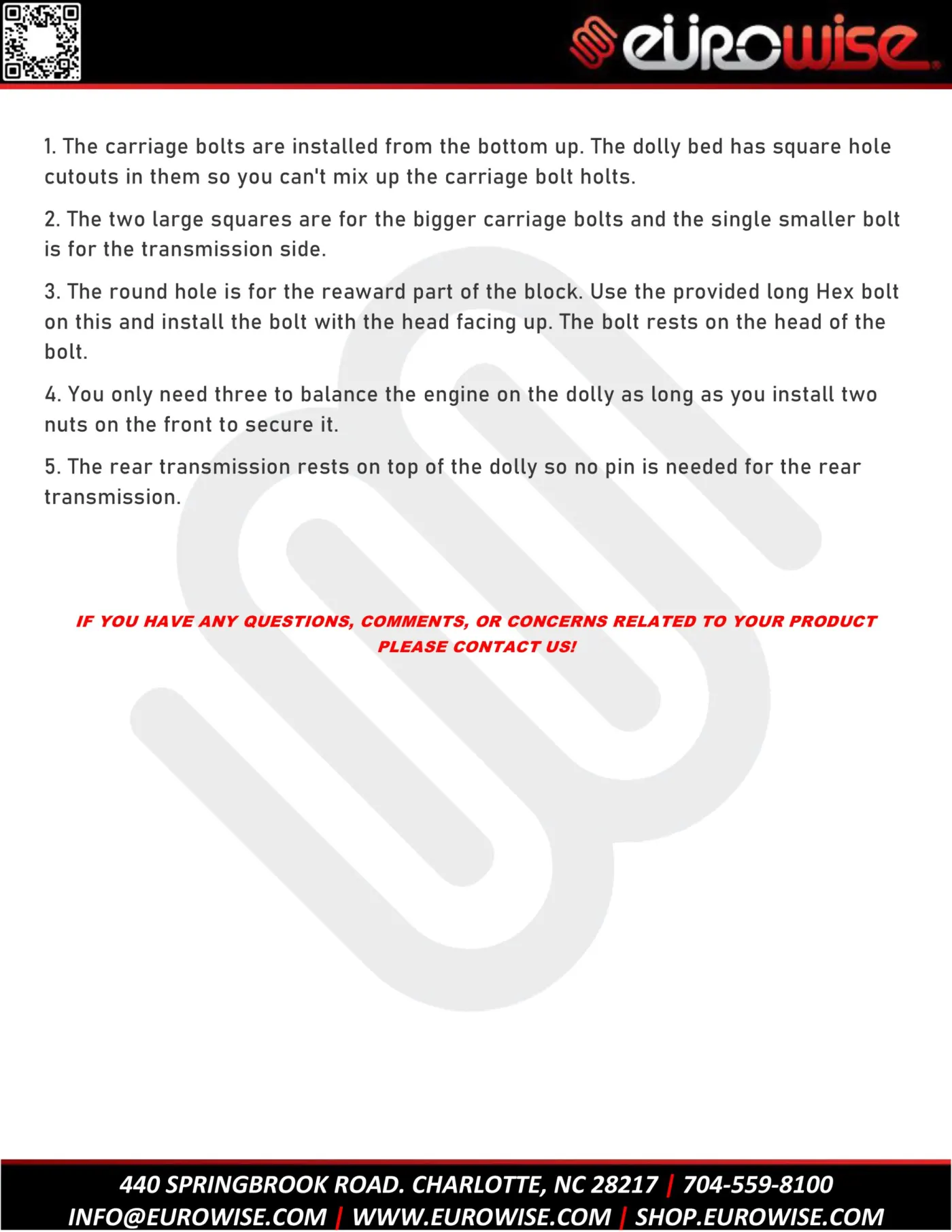 Eurowise VR6 / 1.8t engine dolly instructions — page 4 of 4