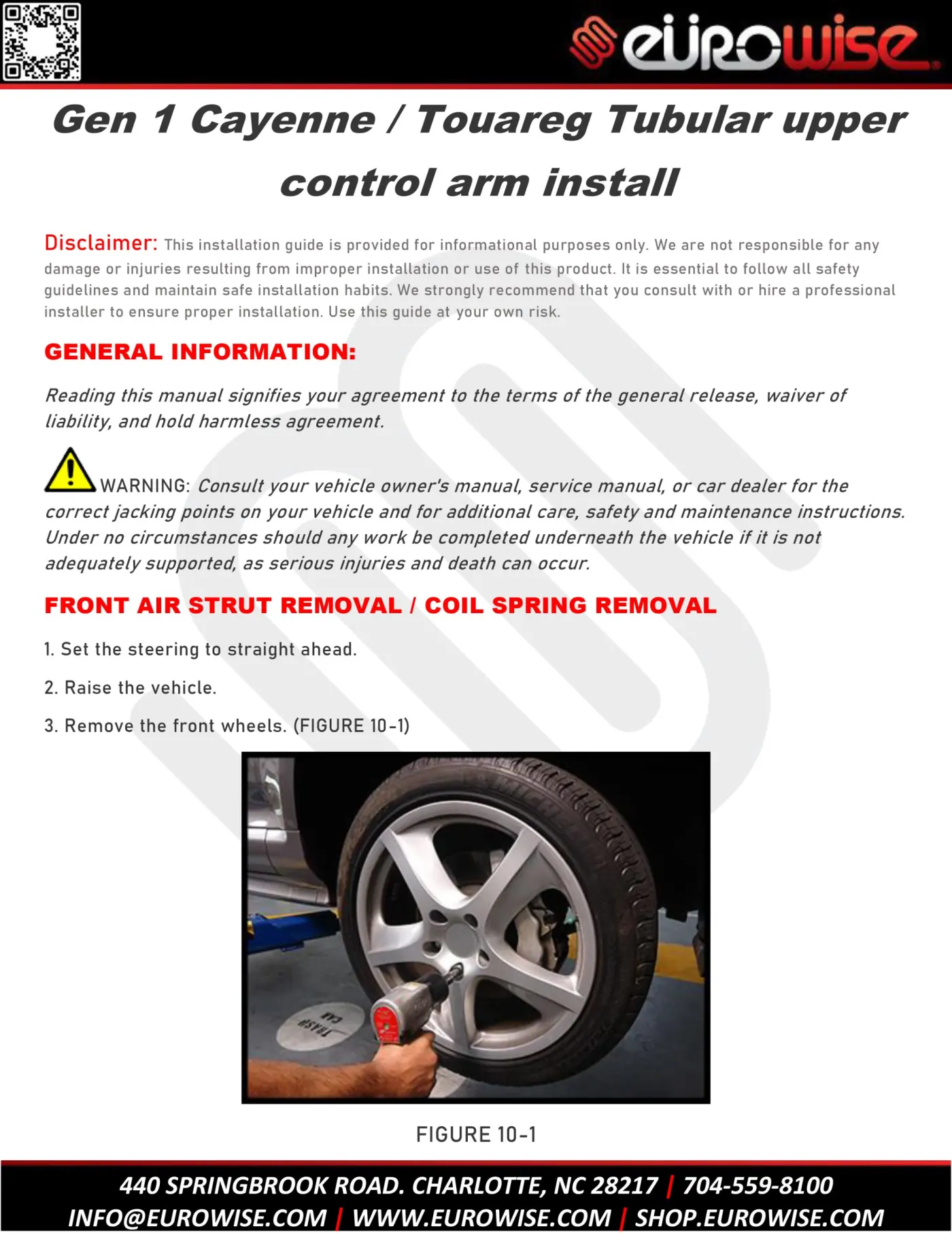 Gen 1 Cayenne / Touareg Tubular upper control arm install — page 1 of 10