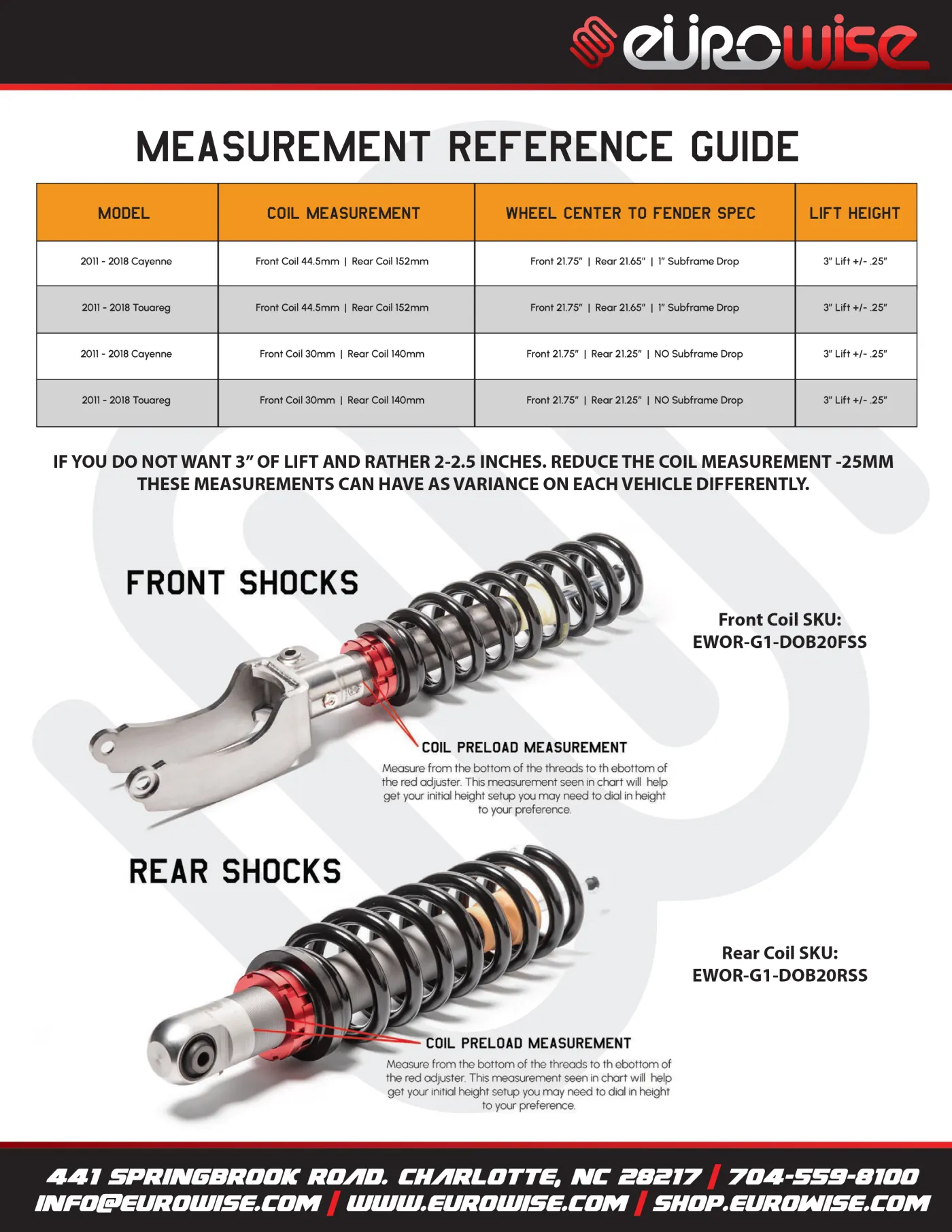 Gen 2 958-T3 EXD Coilover Install Manual — page 2 of 14
