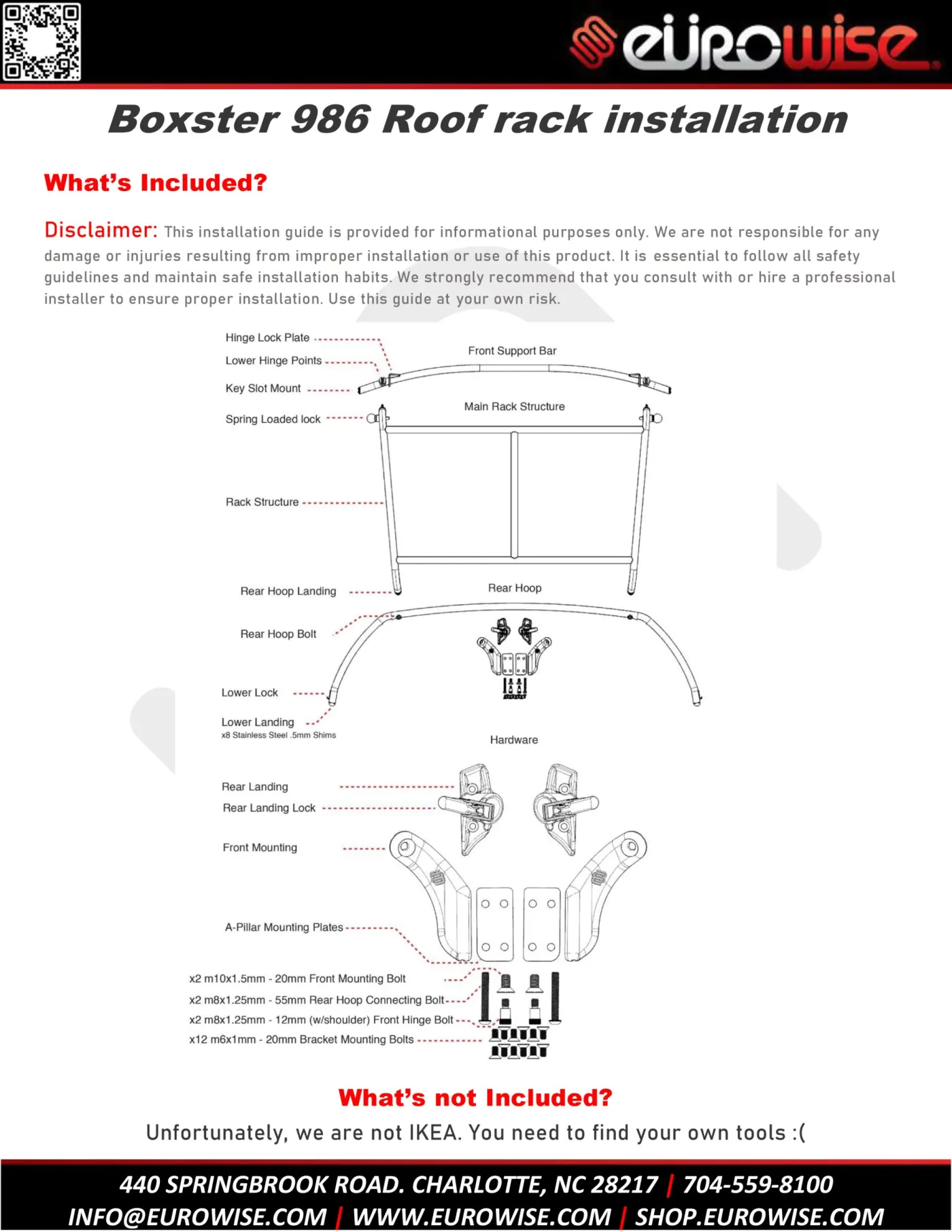 Boxster 986 Roof Rack Installation — page 1 of 10