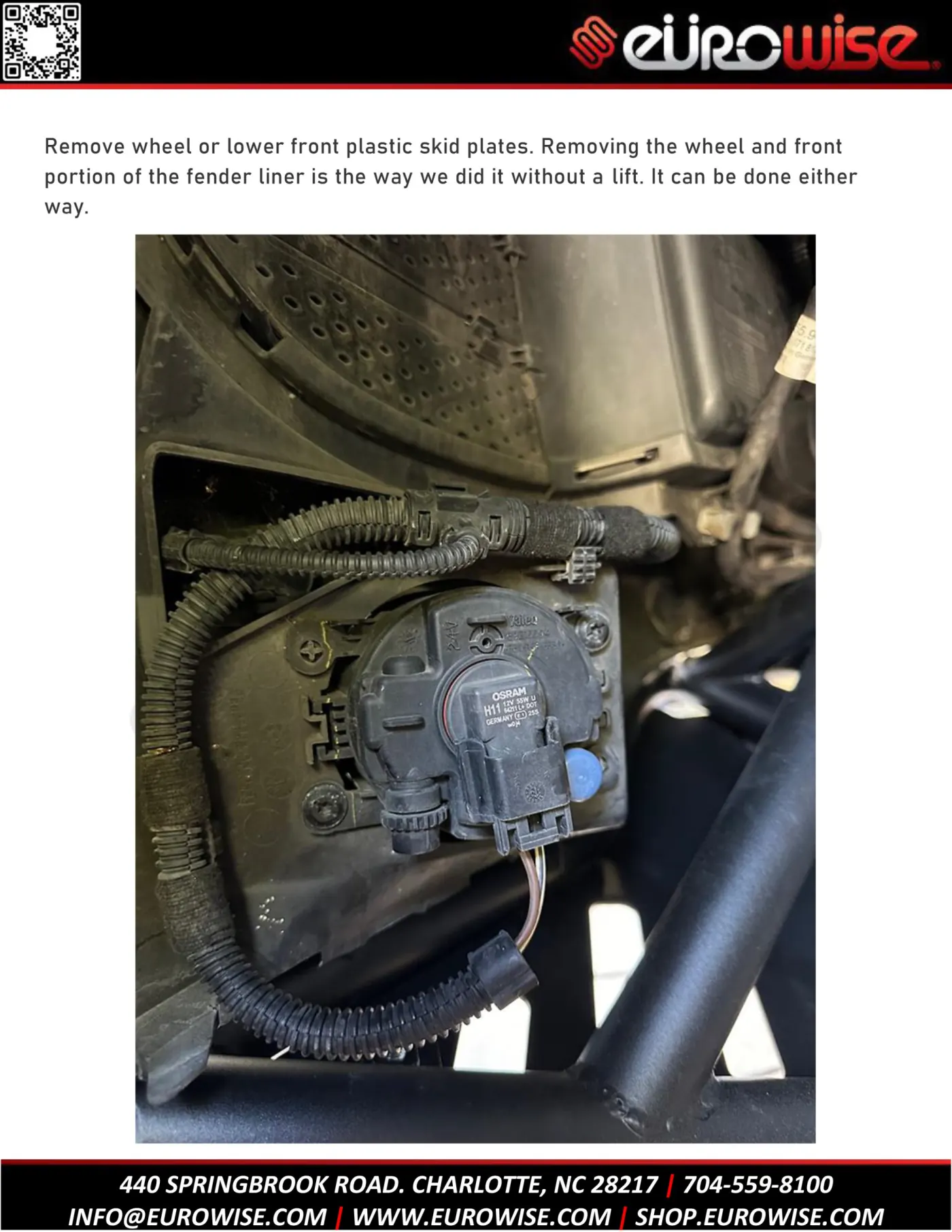 Gen 2 Eurowise 958 Direct Replacement Fog Light Install Kit — page 2 of 10