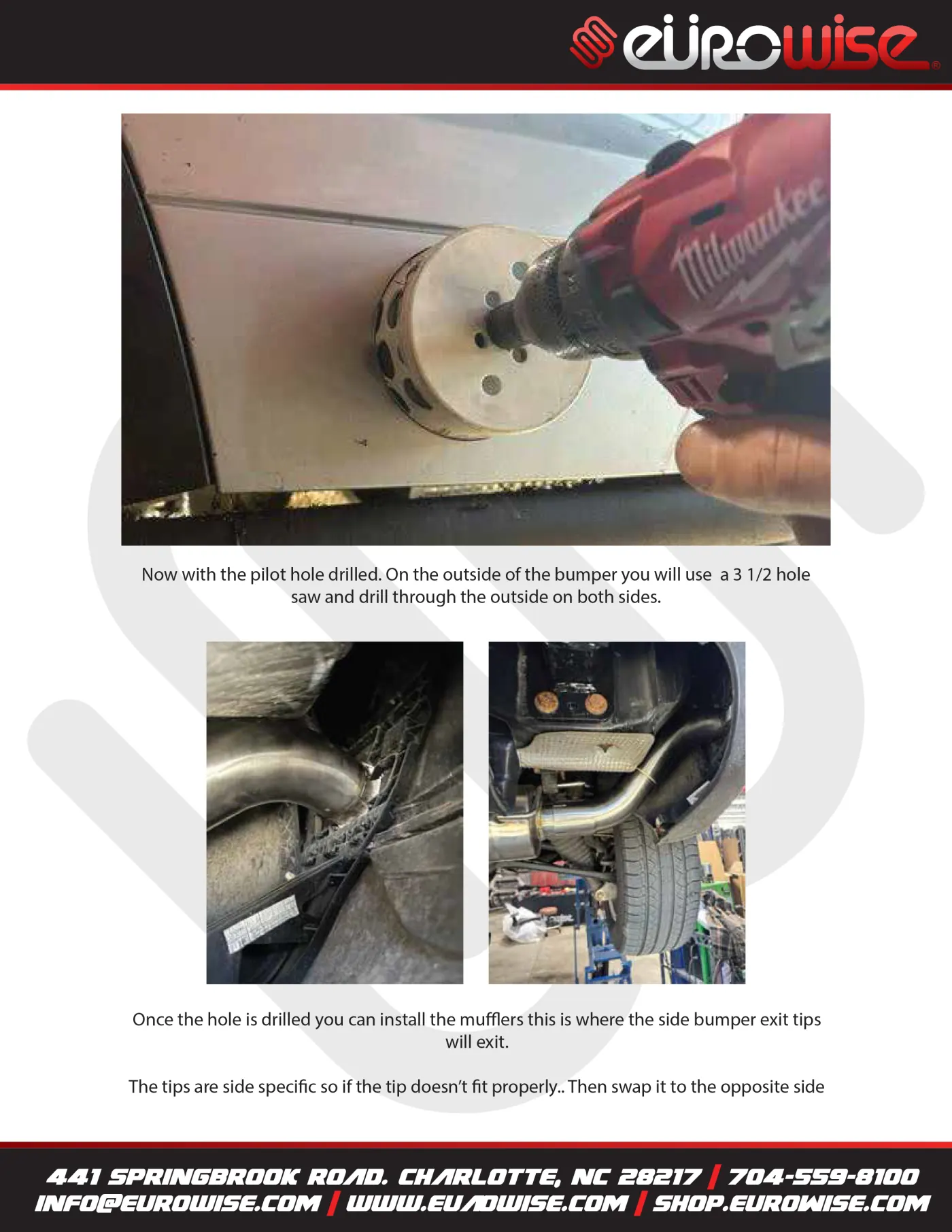 Eurowise 958 Trail Blazer Exhaust Install Manual — page 4 of 7