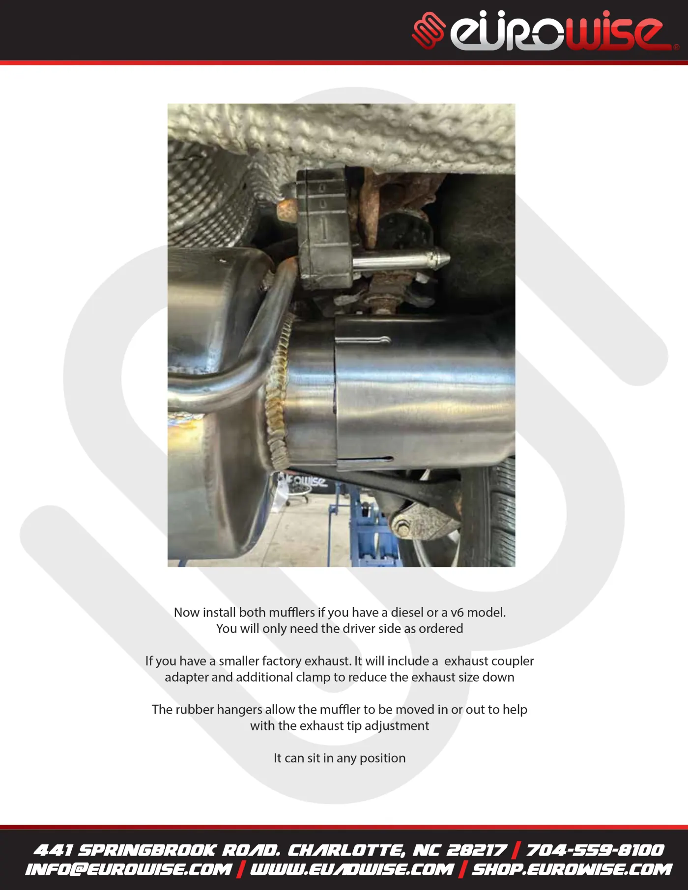 Eurowise 958 Trail Blazer Exhaust Install Manual — page 5 of 7