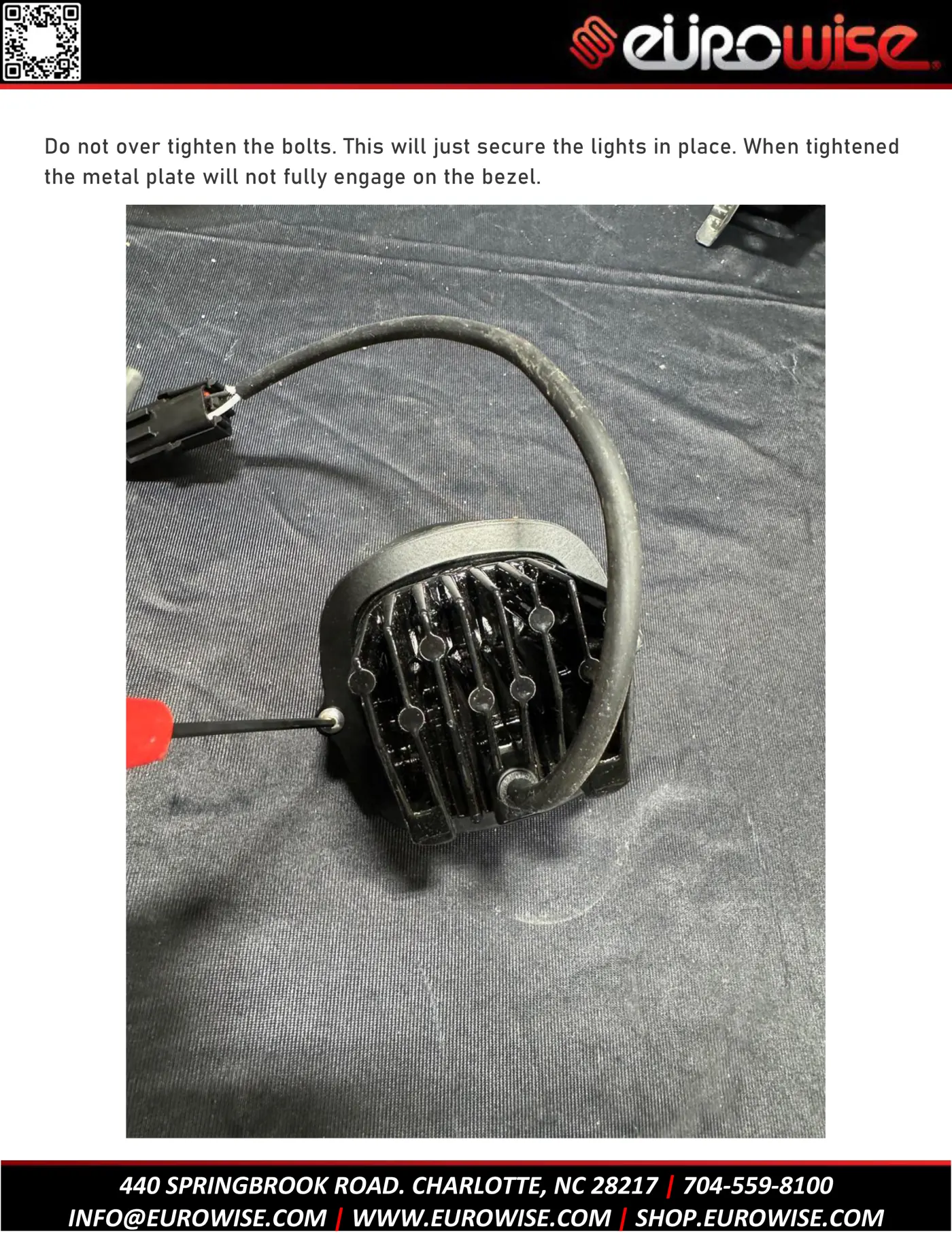 Eurowise Cayenne 957 Pocket Fog Light Installation — page 3 of 14