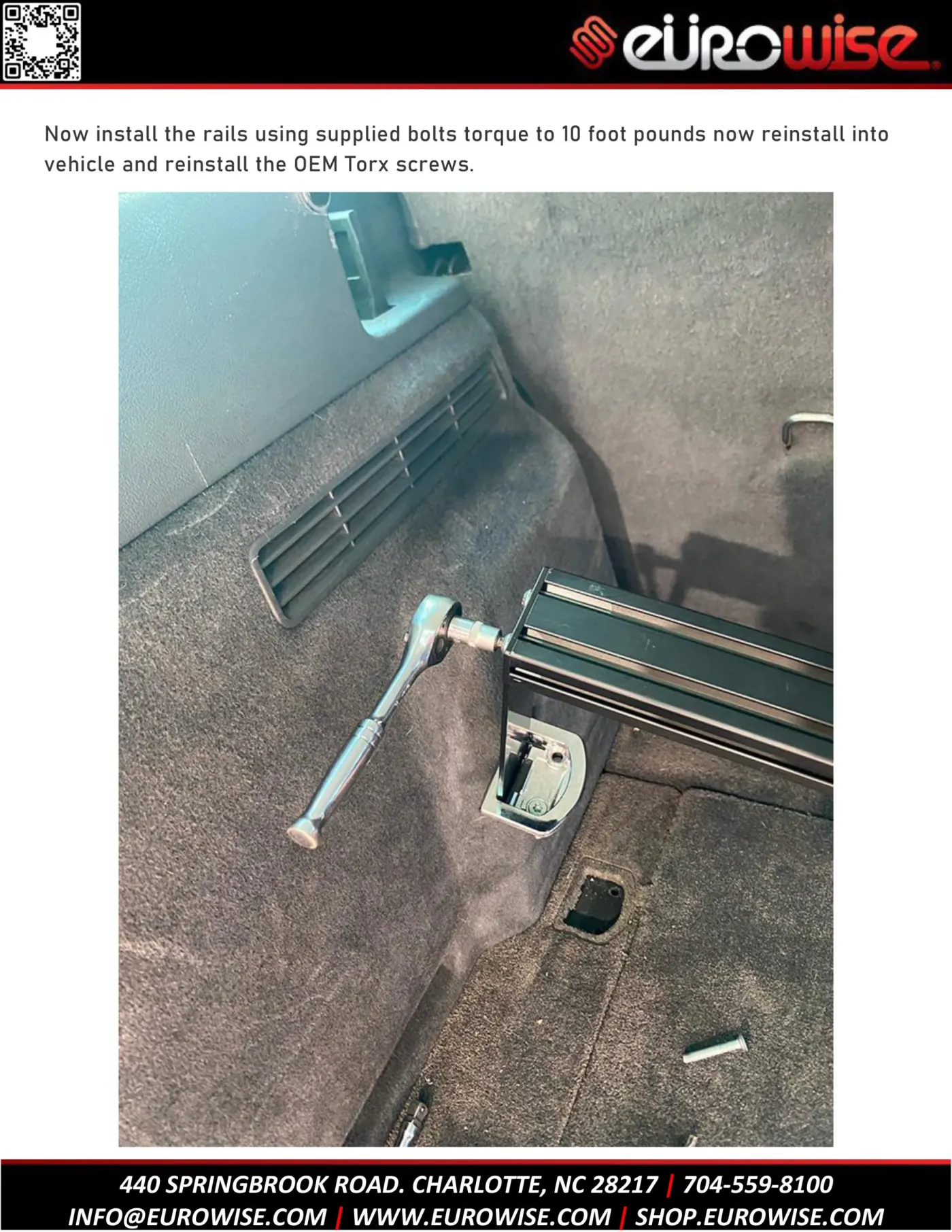 Eurowise Cayenne and Touareg Trunk Rail System Insulation Guide — page 9 of 11