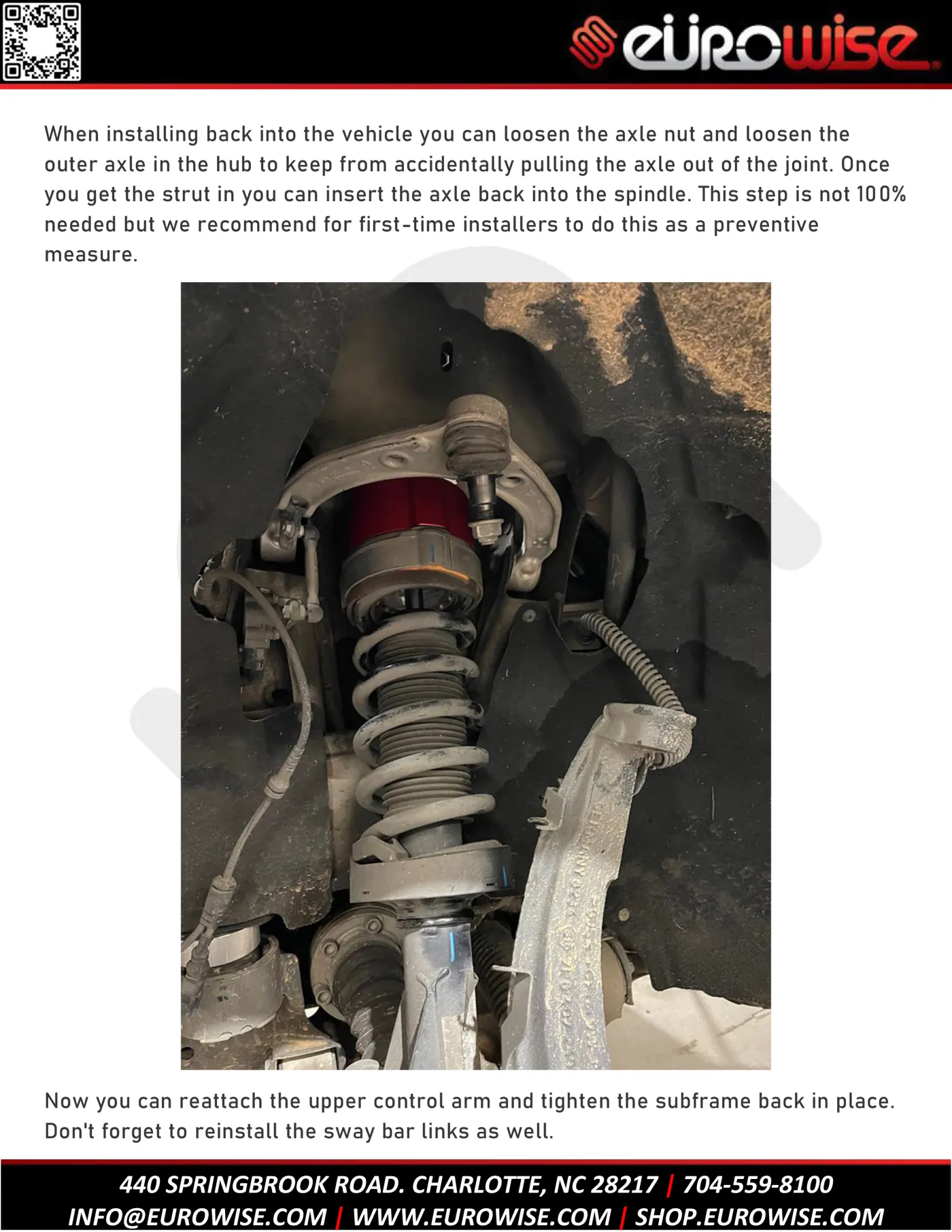 Gen 2 Eurowise Cayenne / Touareg 3 inch lift installation Guide — page 20 of 21