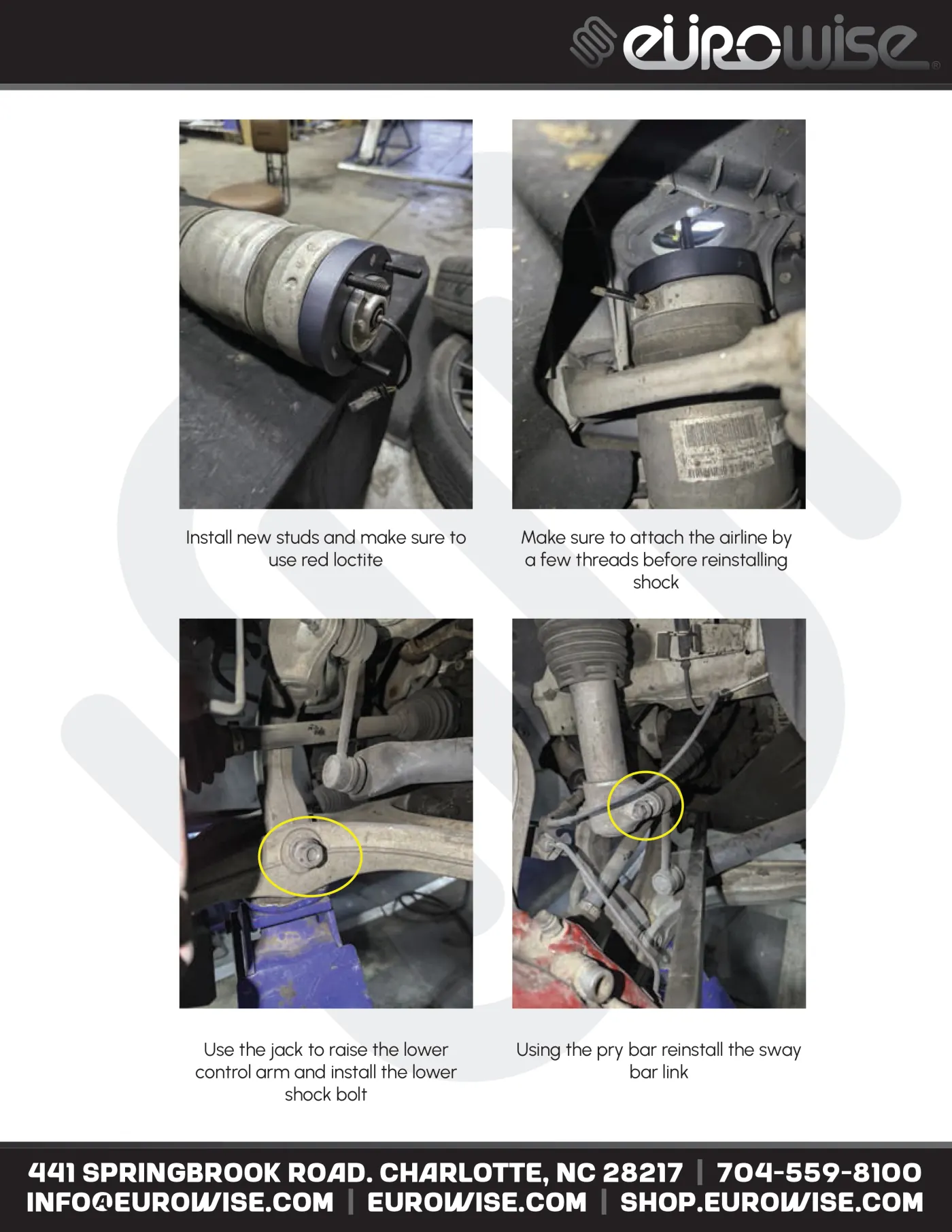 Eurowise Levante Suspension Lift Kit Instruction Manual — page 10 of 16