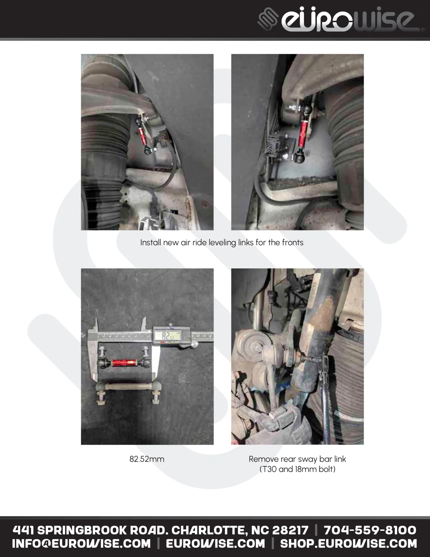 Eurowise Levante Suspension Lift Kit Instruction Manual — page 12 of 16
