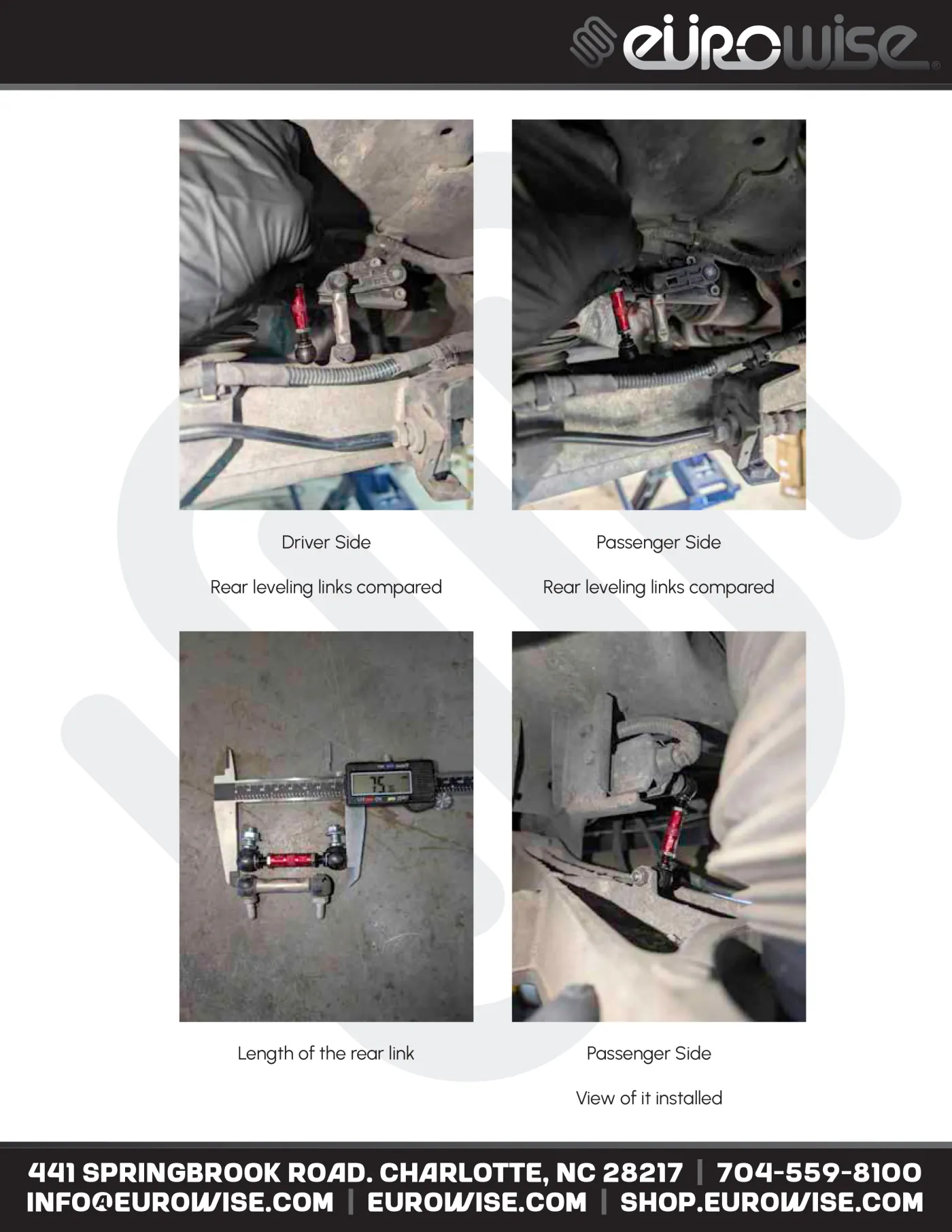 Eurowise Levante Suspension Lift Kit Instruction Manual — page 14 of 16
