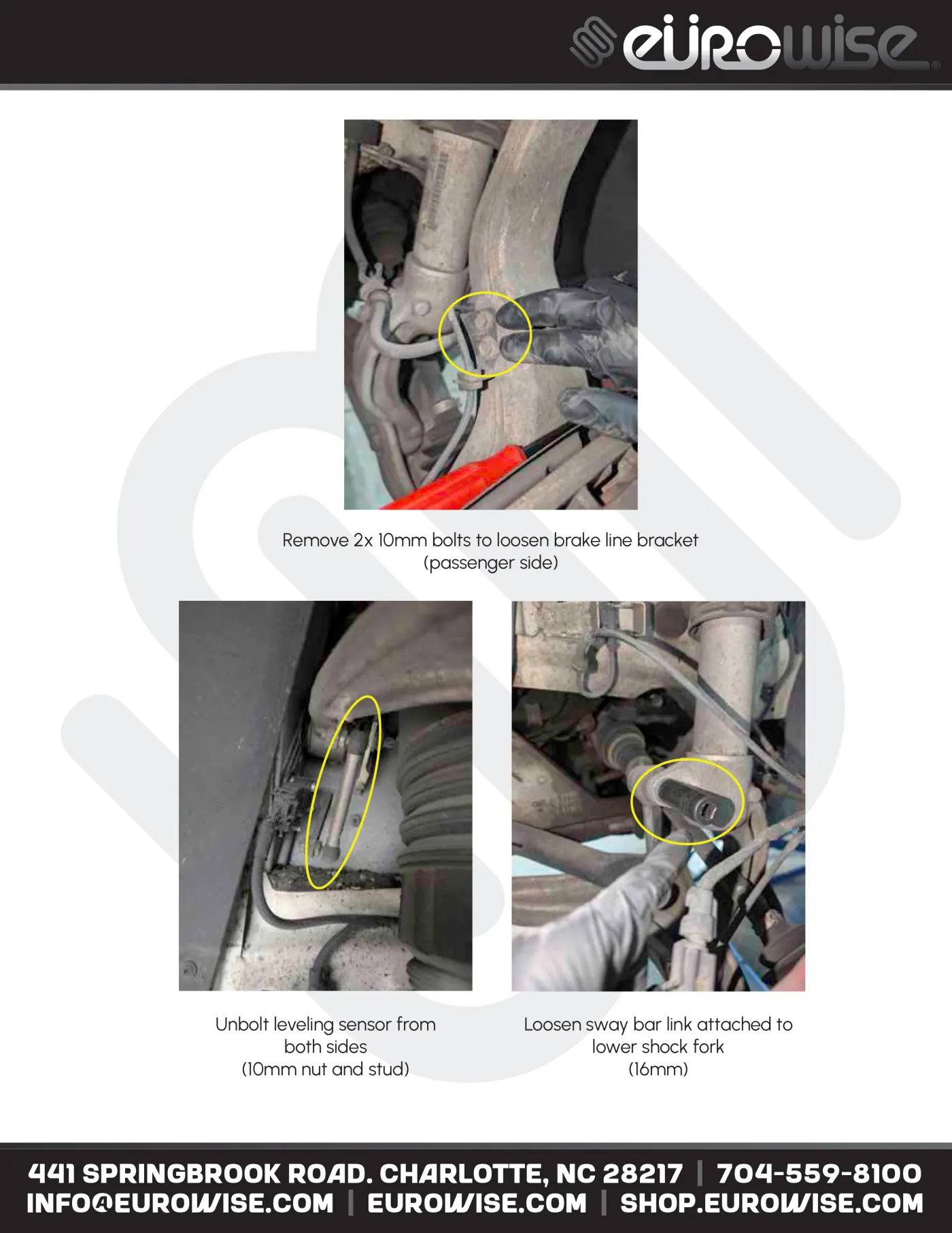 Eurowise Levante Suspension Lift Kit Instruction Manual — page 7 of 16