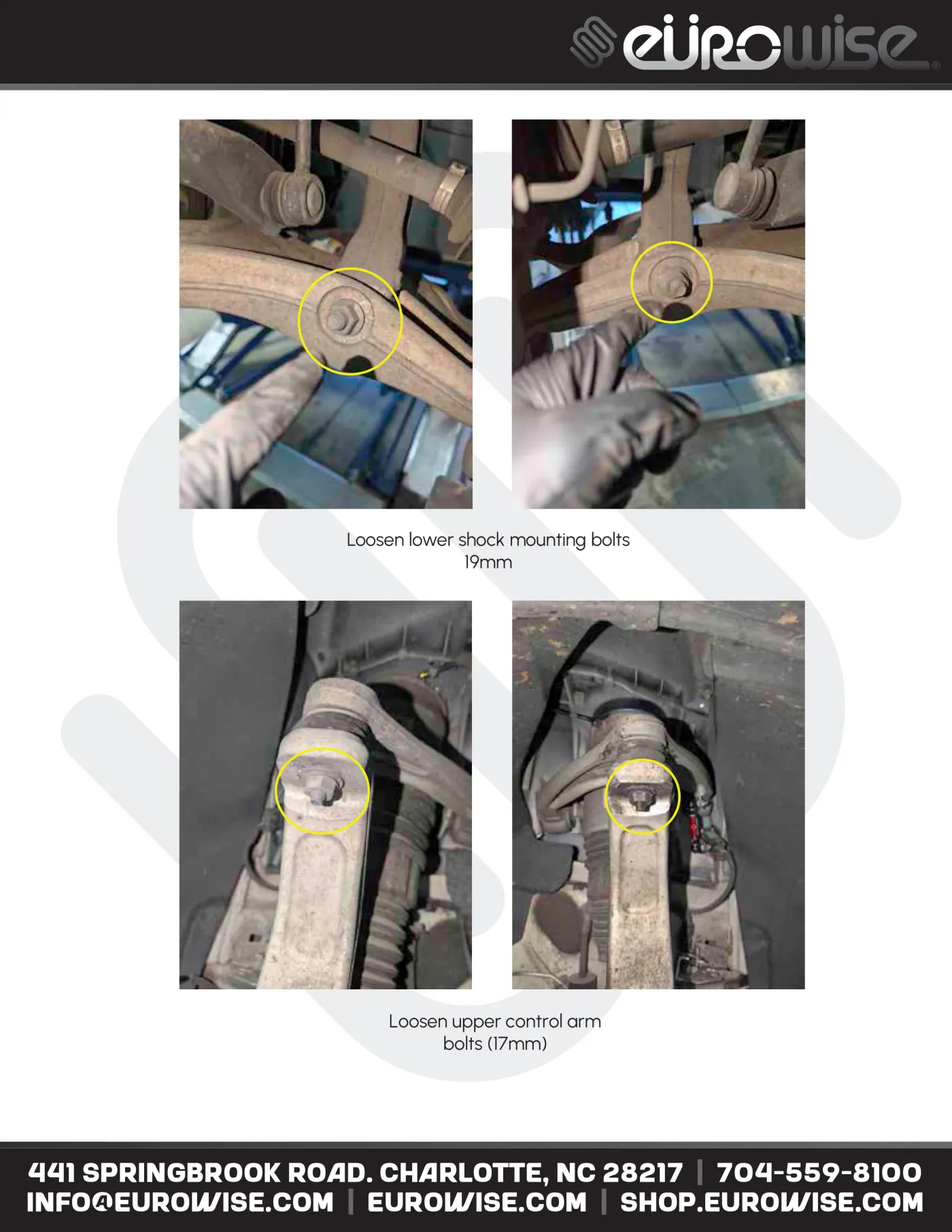 Eurowise Levante Suspension Lift Kit Instruction Manual — page 8 of 16