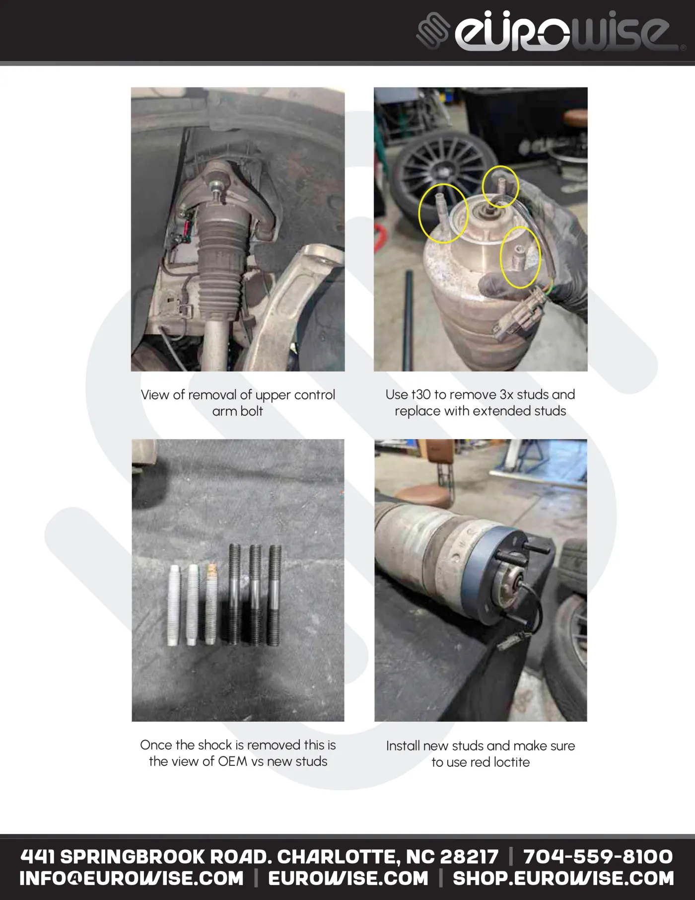 Eurowise Levante Suspension Lift Kit Instruction Manual — page 9 of 16