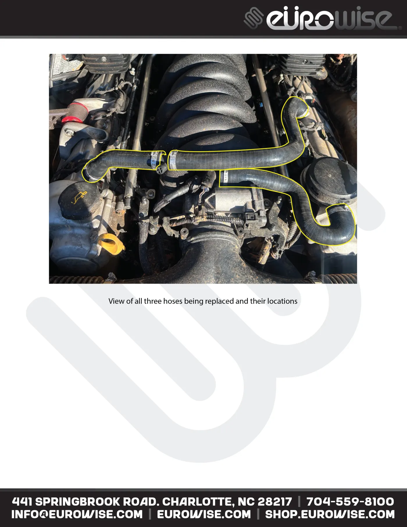 955 S V8 Silicone Breather Hose / Vacuum Vent Line Installation Manual — page 2 of 6