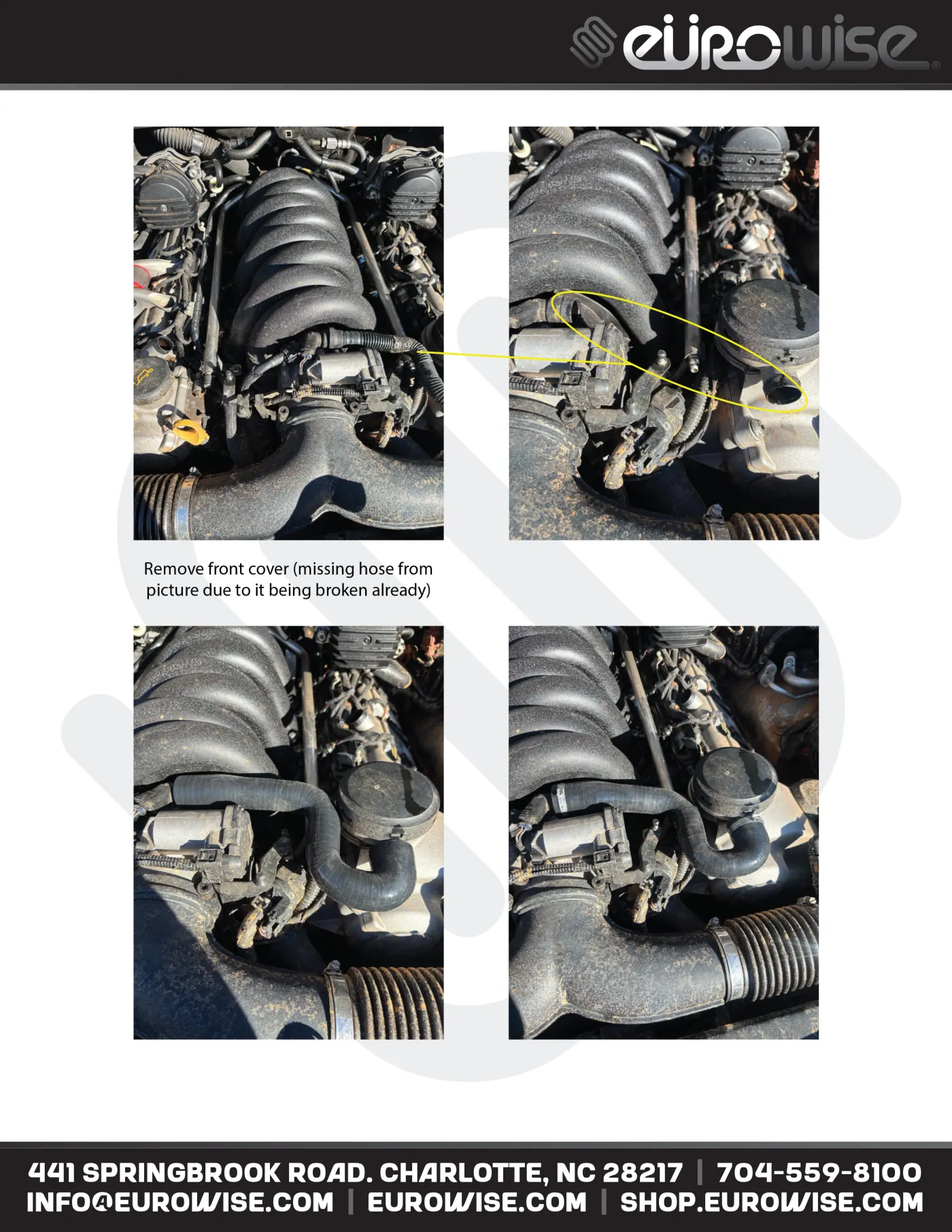 955 S V8 Silicone Breather Hose / Vacuum Vent Line Installation Manual — page 3 of 6