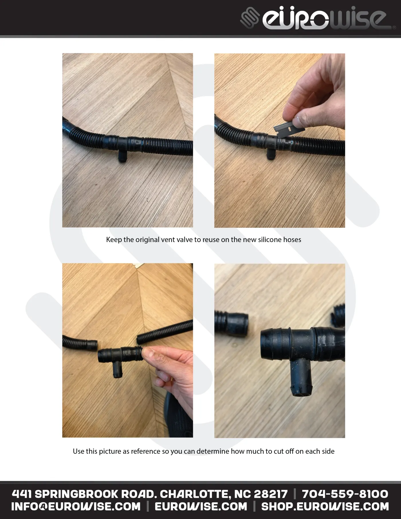 955 S V8 Silicone Breather Hose / Vacuum Vent Line Installation Manual — page 4 of 6