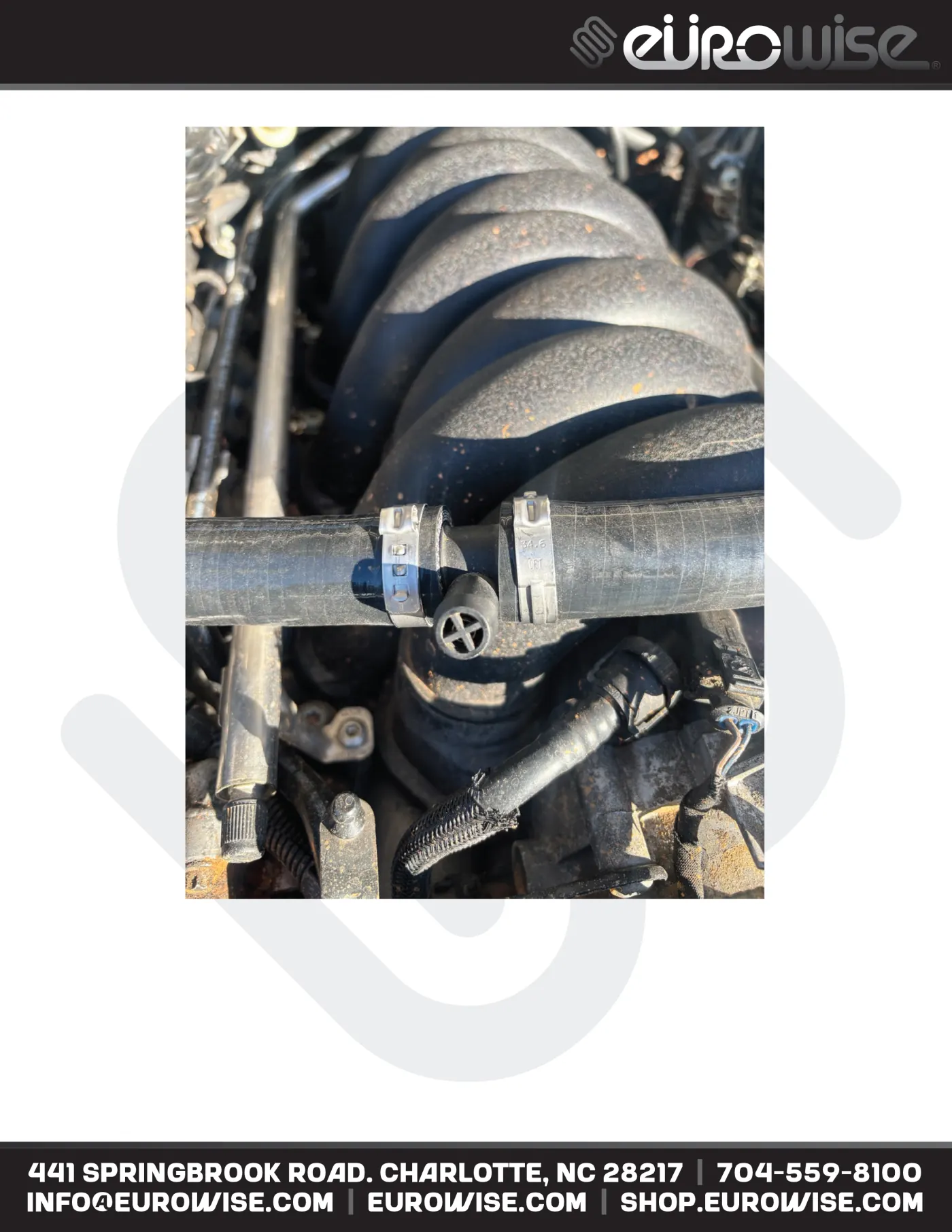 955 S V8 Silicone Breather Hose / Vacuum Vent Line Installation Manual — page 5 of 6