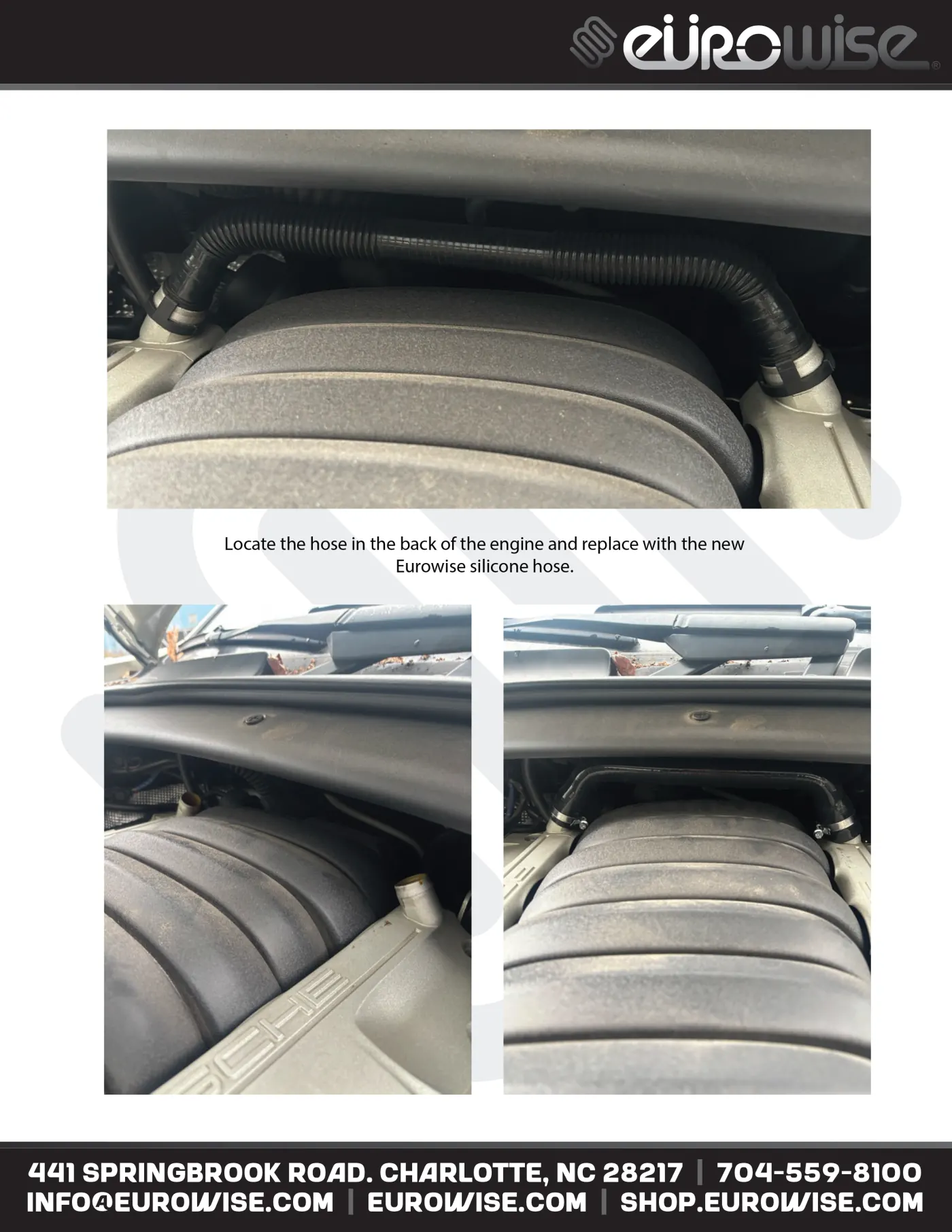 957 S / GTS V8 Silicone Crankcase Breather Hoses Installation Manual — page 3 of 3