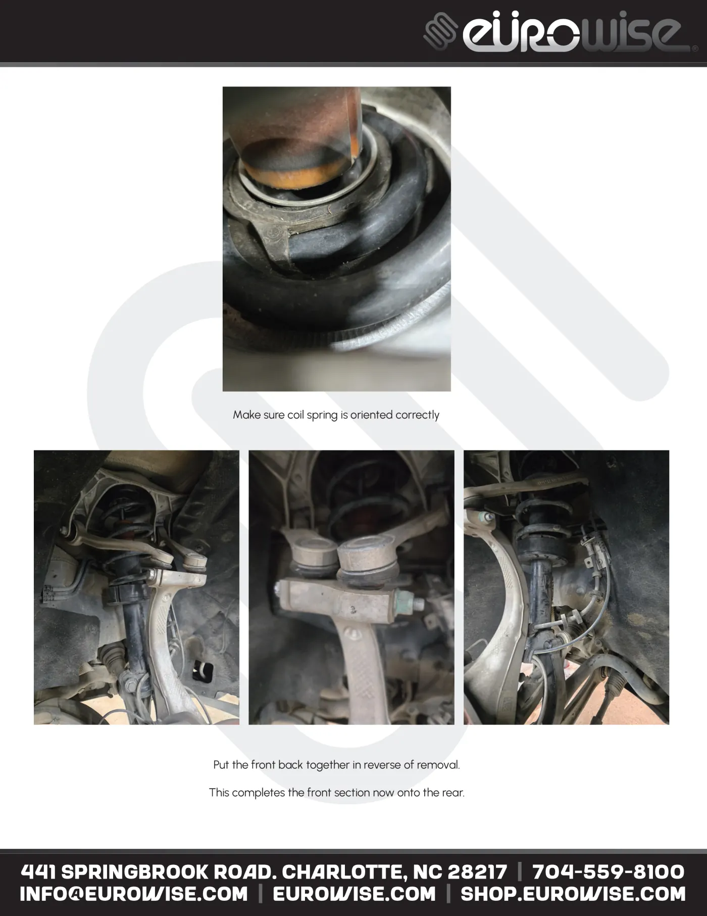 Eurowise Macan Lift Kit Instruction Manual — page 10 of 16